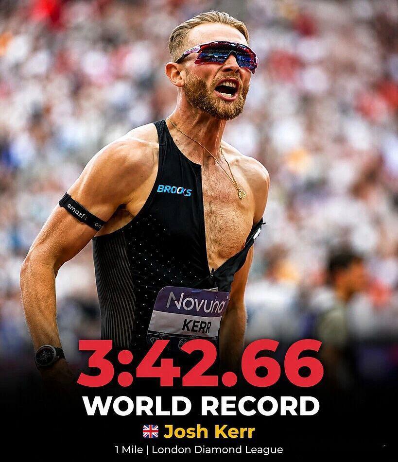 英国中长跑名将JoshKerr在钻石联赛伦敦站比赛中，以3:42.66的成绩，