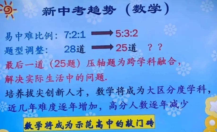 佛如一夜来中考变革了，中考将小四门取消了，北京率先改革，长沙跟上了，取消小四门背