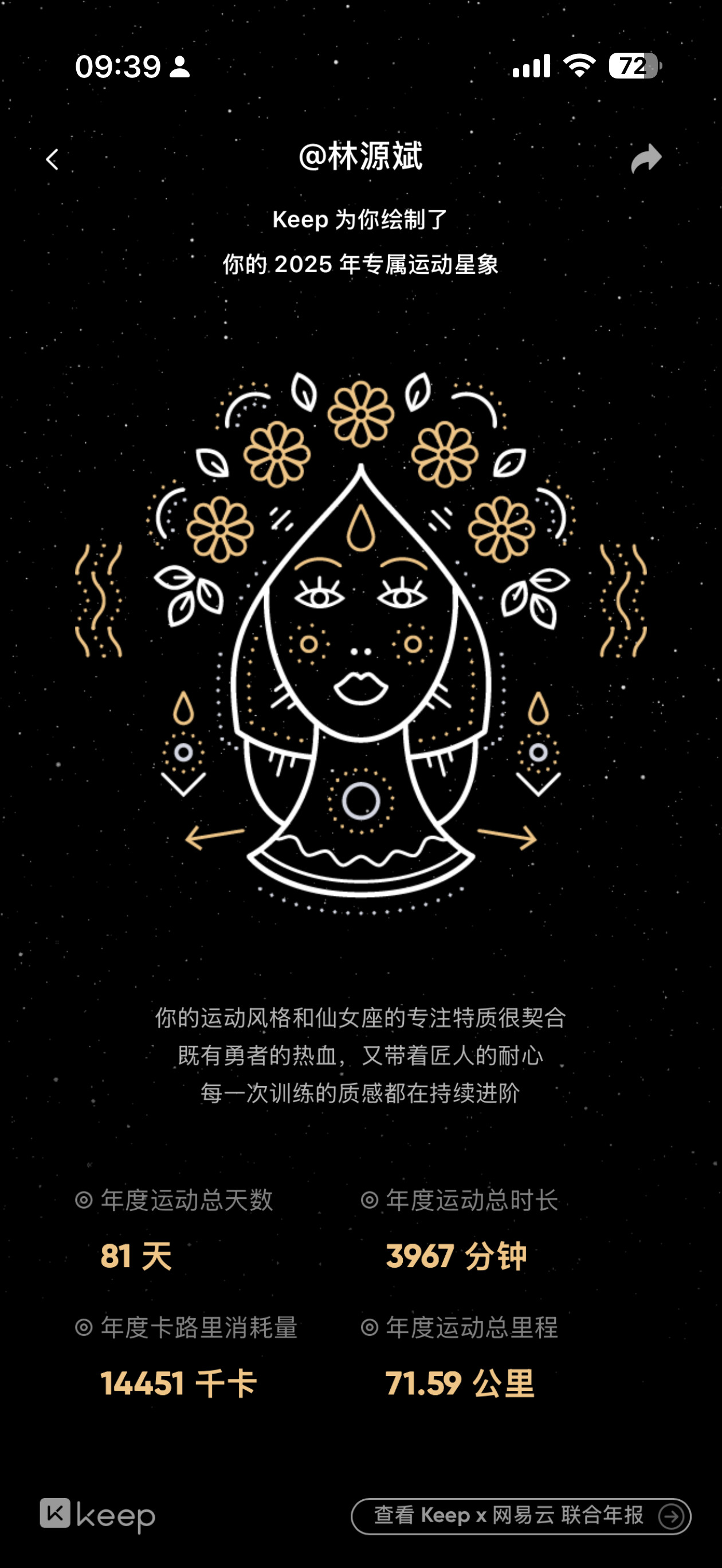 今年偷偷运动了81次也没有特别多吧，你运动几次