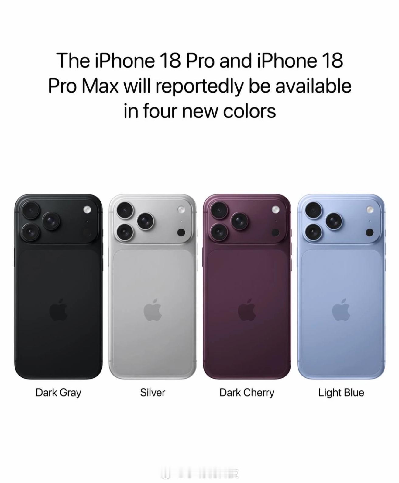 iPhone18Pro配色是夯还是拉iPhone18Pro主打配色是深樱