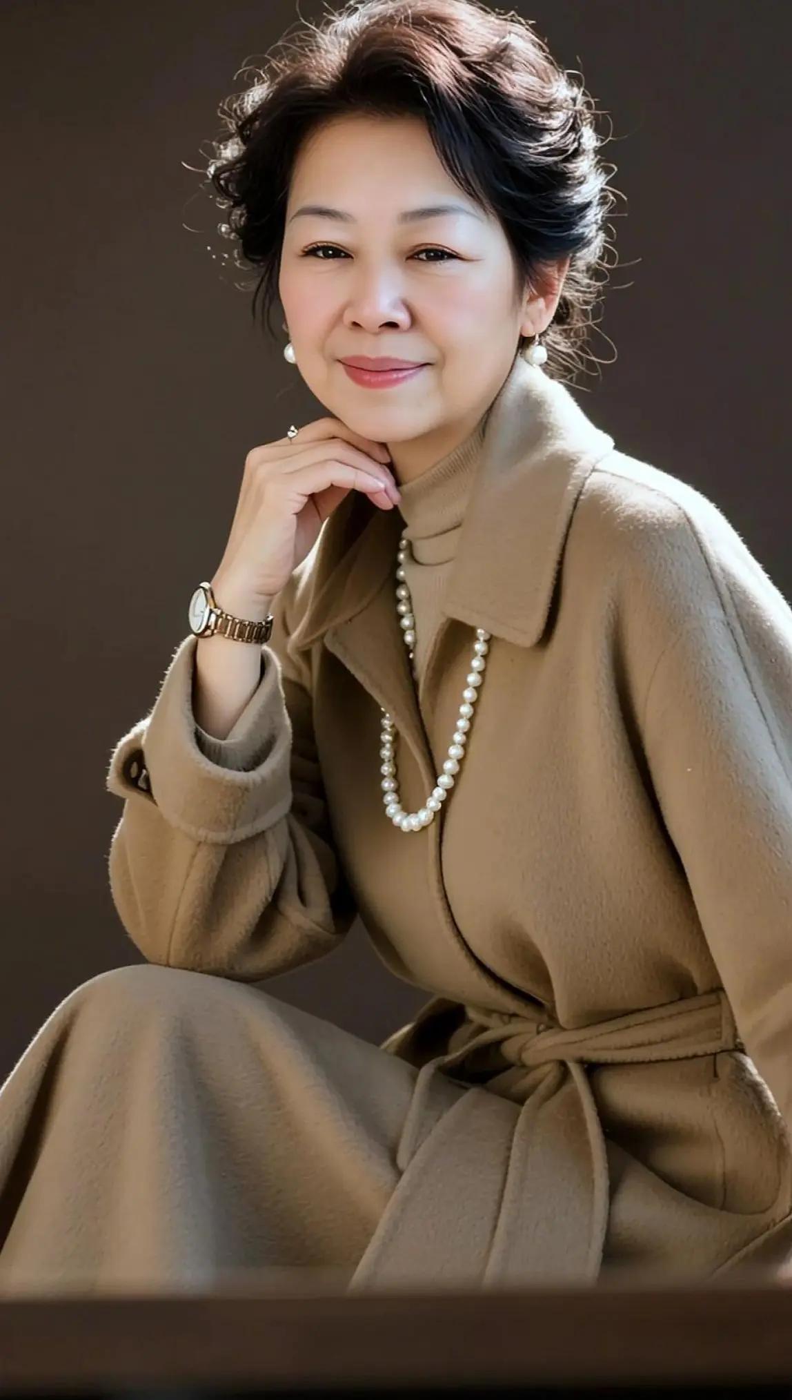 AI复古棕调写真ai创作中华服饰之美