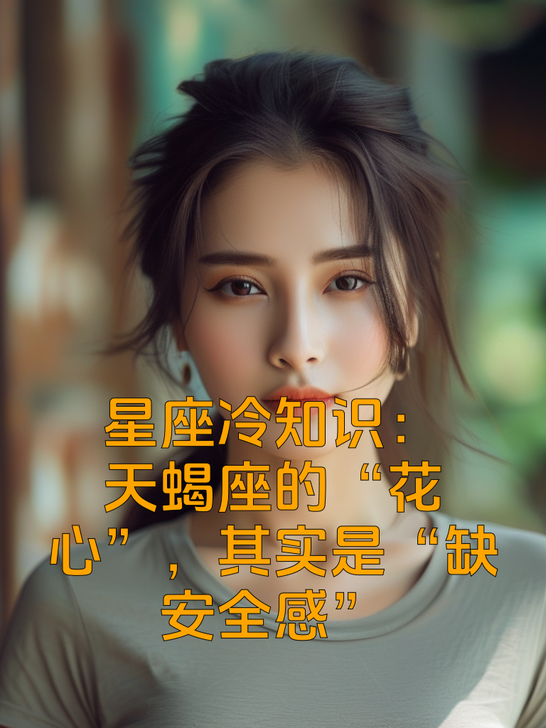星座冷知识：天蝎座的“花心”，其实是“缺安全感”