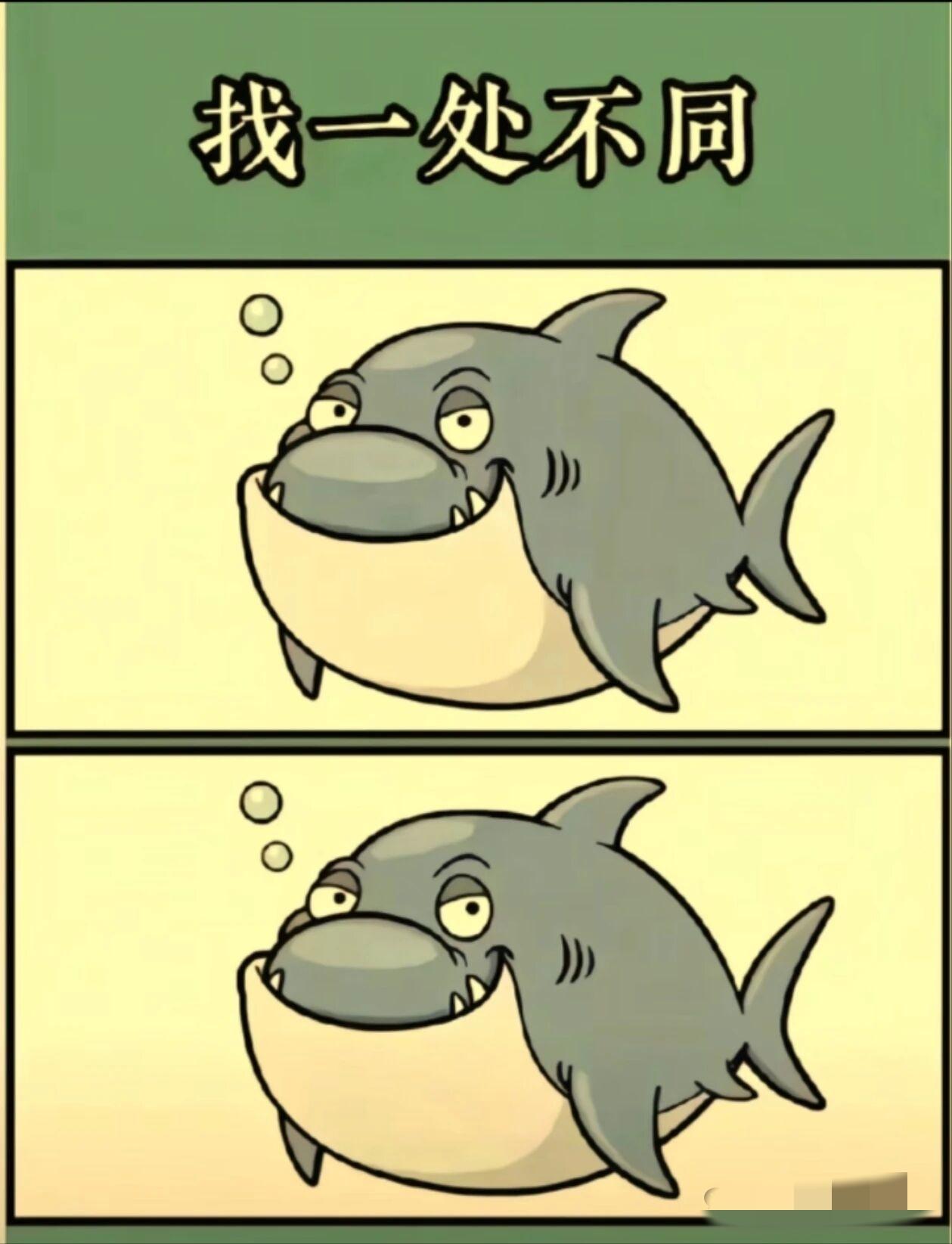 图中🐟，找一处不同
