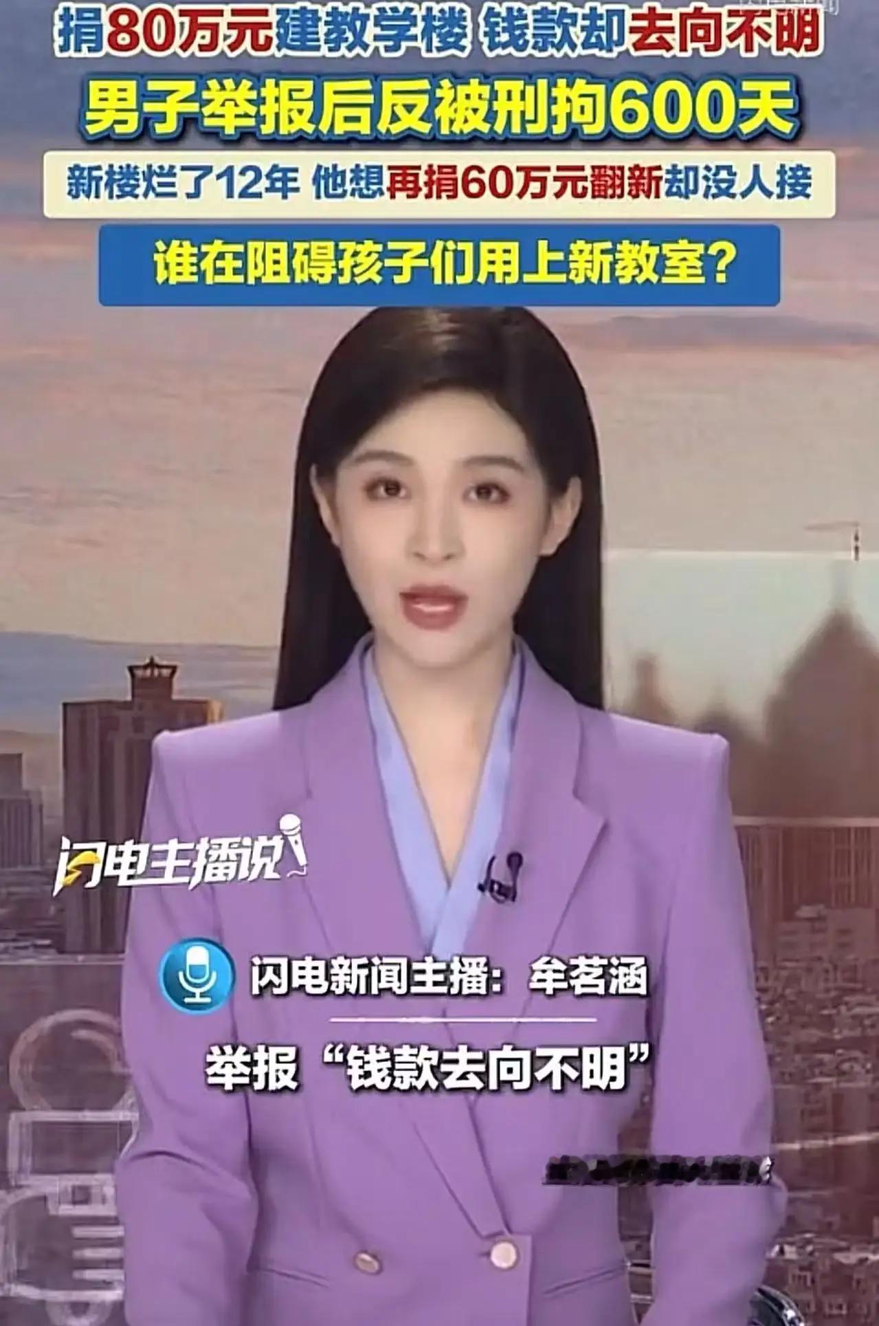 这起事件的核心矛盾在于：捐款人出于善意，却因资金去向不明、举报后自身被羁押、项目烂尾无人担责，最终陷