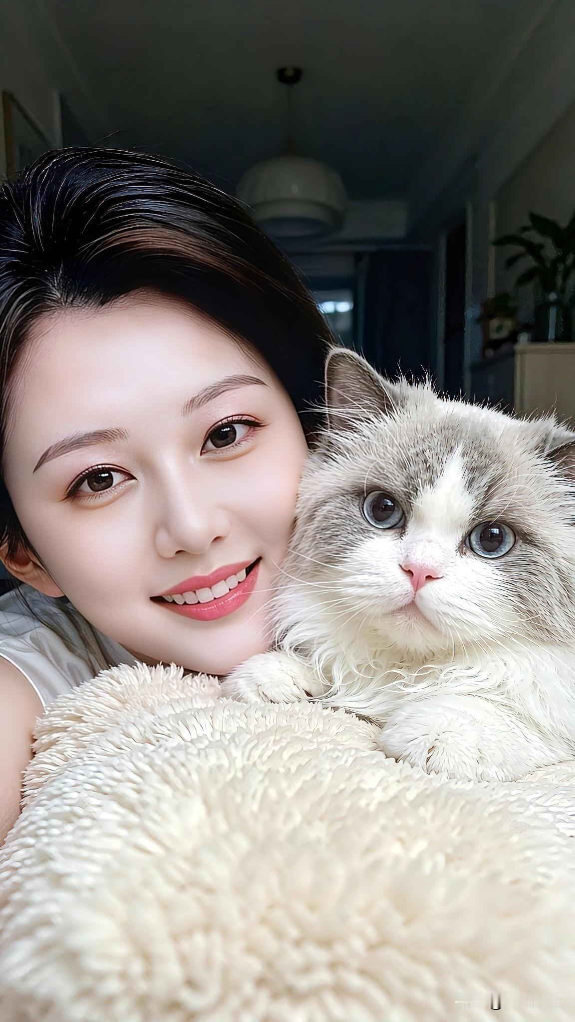 和小猫咪相伴的居家时刻，温柔又治愈。忙碌生活里，总有毛茸茸的小家伙治愈所有疲惫。