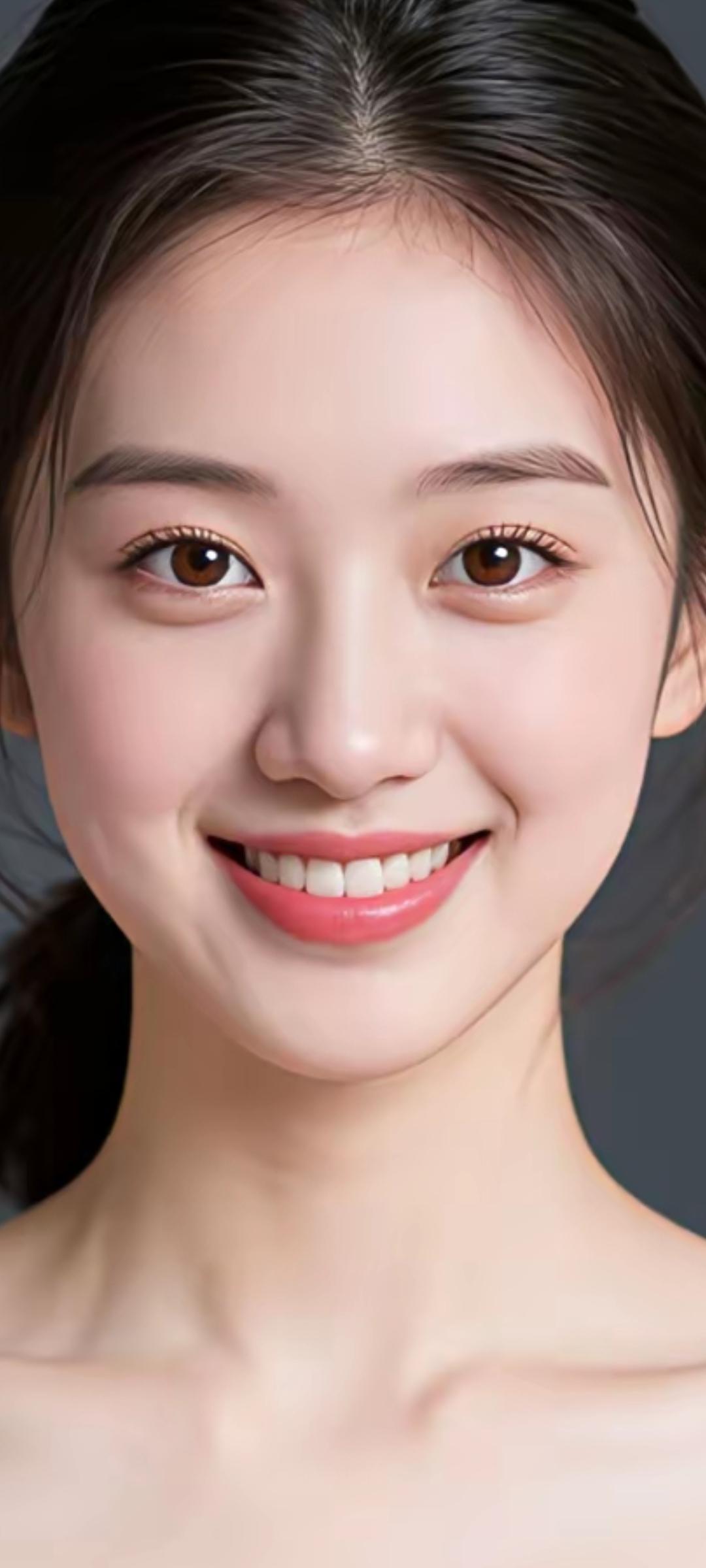 甜美笑容，元气满满，少女心爆棚！😊✨