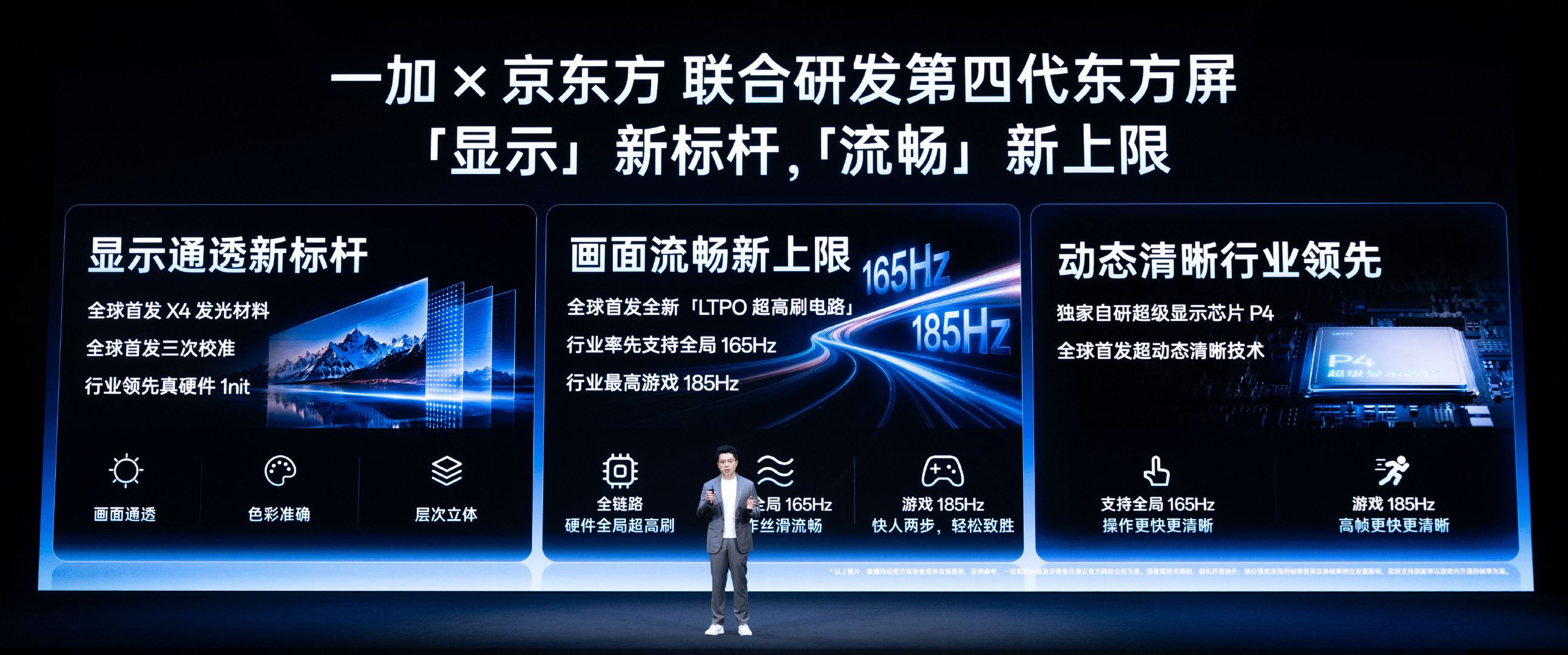 一加16全球首发185Hz京东方顶级屏幕全球首发X4发光材料支持全局165Hz+游戏185Hz这一点