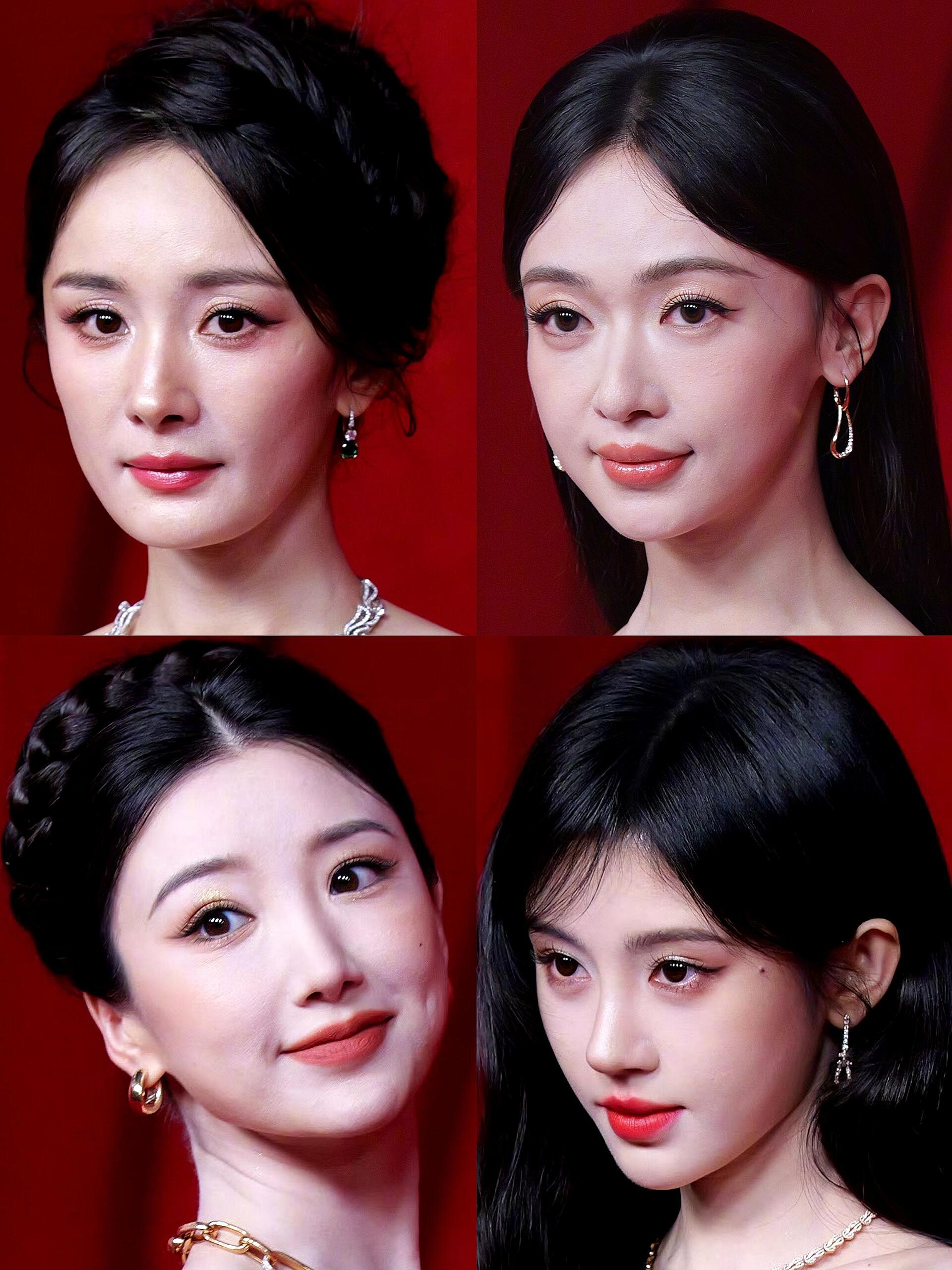 毛孔清晰可见的明星生图，果然年轻才是本钱，比任何化妆品都好…有一个整感超明显[闭