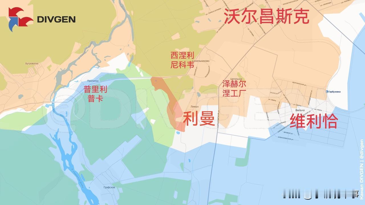 12月5日箭头社更新俄乌战报：图一：俄罗斯北方集群在利曼村周边的林区推进。