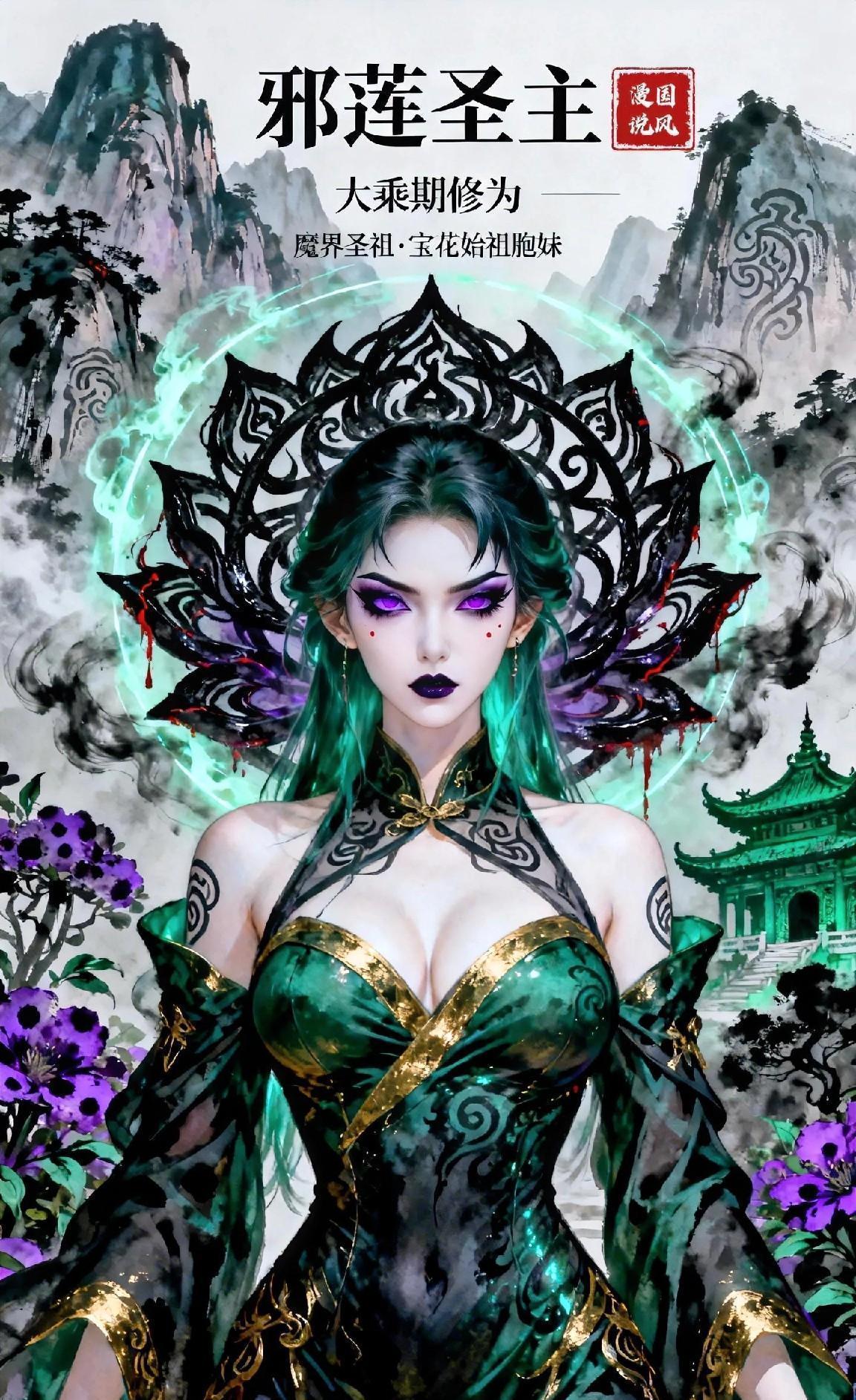 邪莲和宝花是一母同胞，容貌几乎一样，可宝花遇劫时她却冷眼旁观，反而冥罗这个“闺蜜