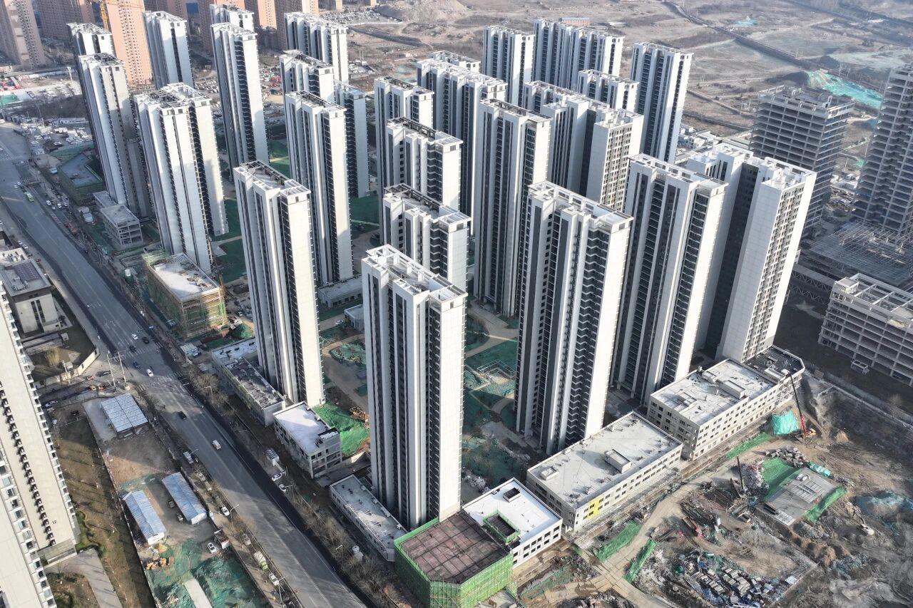 最新！西安雁塔区杜城村城棚改安置楼项目进度条刷新...装饰装修工程进入收尾阶段.