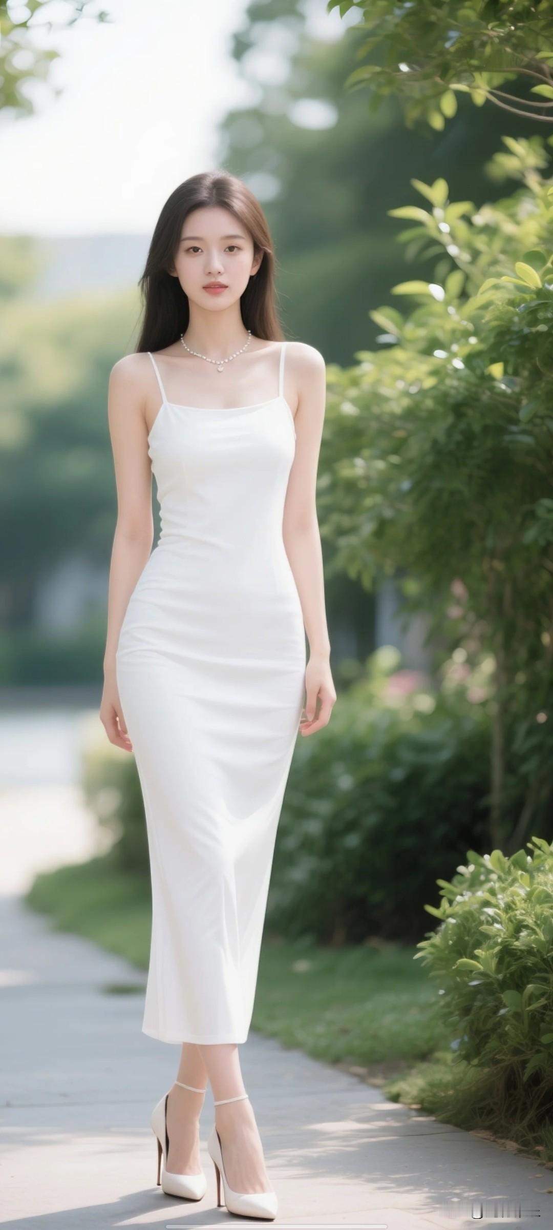 女人如何穿出含蓄的性感?长款修身版连衣裙，感觉挺有意思的。