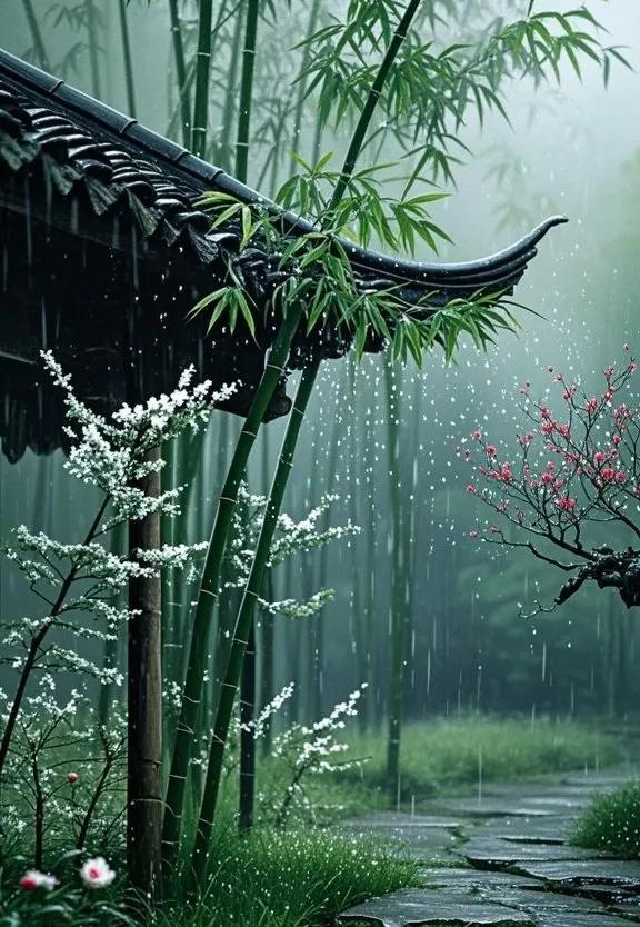 宋词里最苍凉的一场雨，七百年来无人超越初读感伤，再读愁肠。少年听雨阁楼上，红