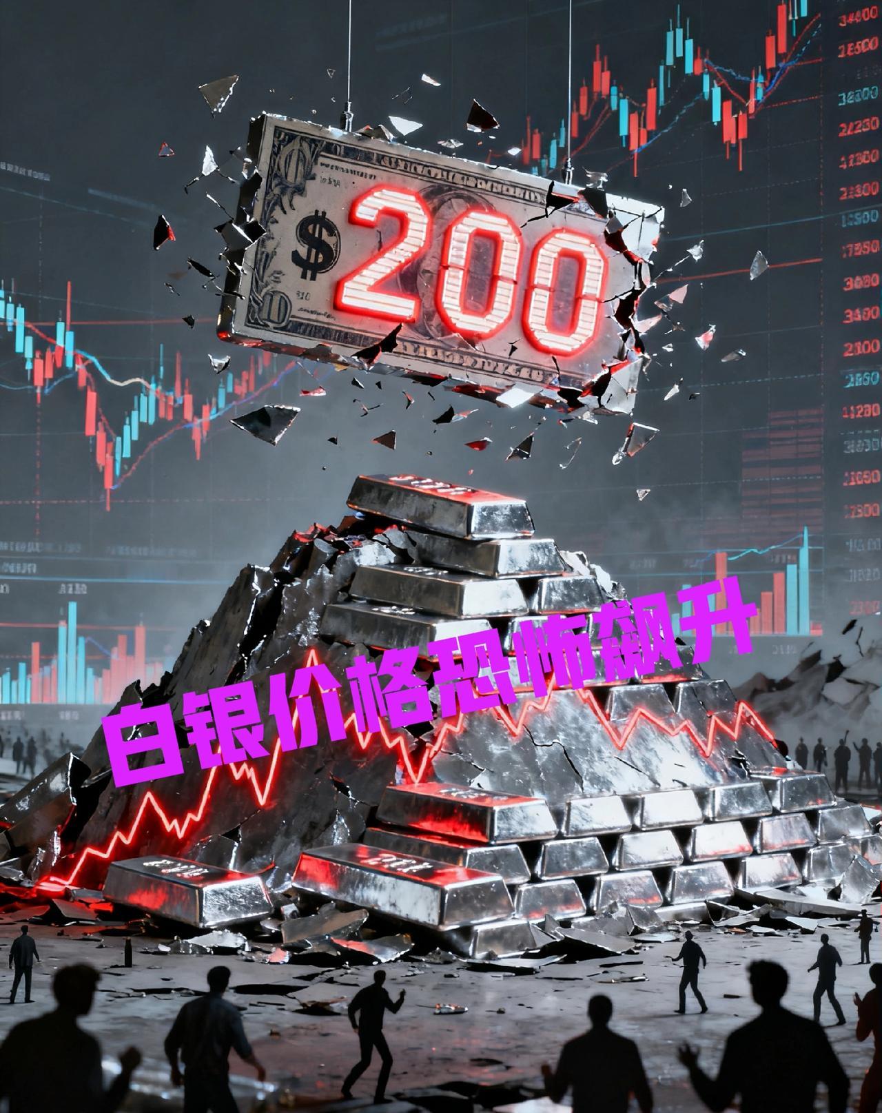 全球金融危机警报拉响！白银直冲200美元，这波行情势不可挡——金融