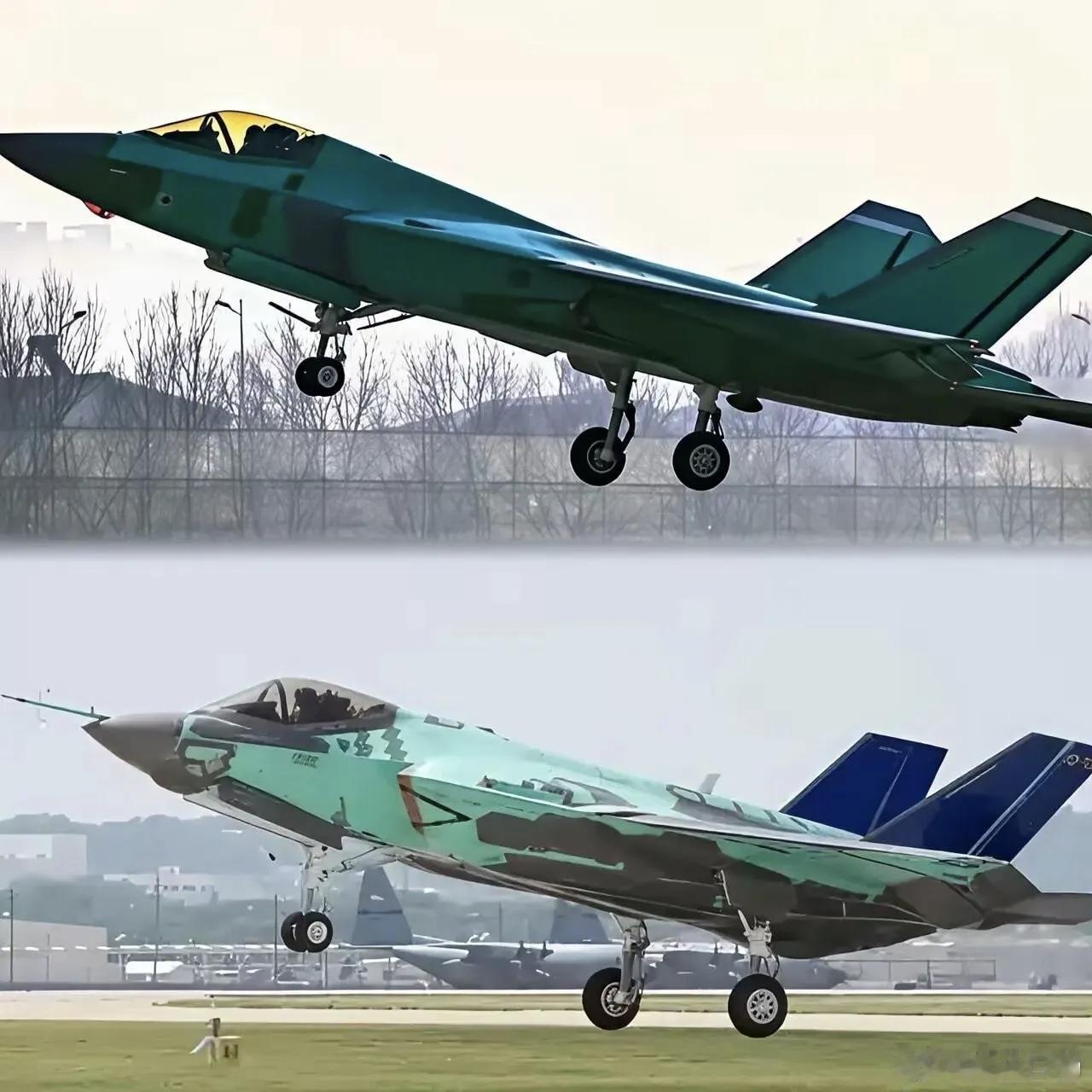 2月23日，据社交网站报道，歼一35隐身五代机与F一35隐身五代机同角度来看，谁