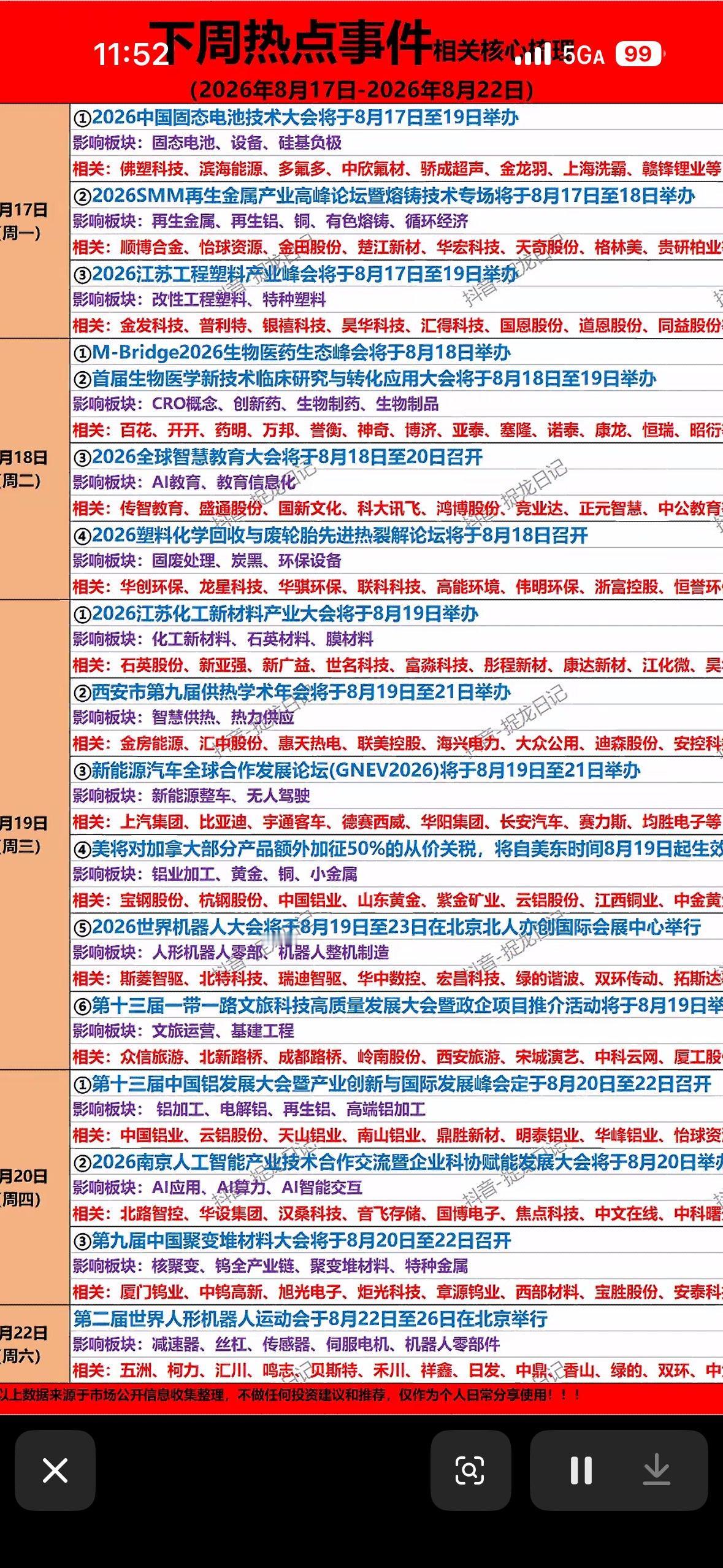 8月17日下周热点事件，提前了解不落伍。8月17日下周一有不少热点事件值得关
