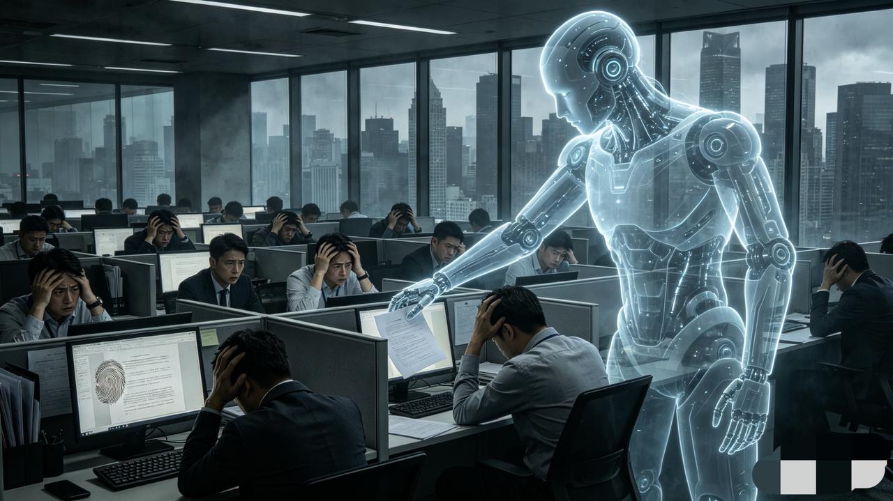 AI正在吞噬白领：[捂眼睛]80%岗位将消失，你还没准备好？AI浪潮正以摧枯拉