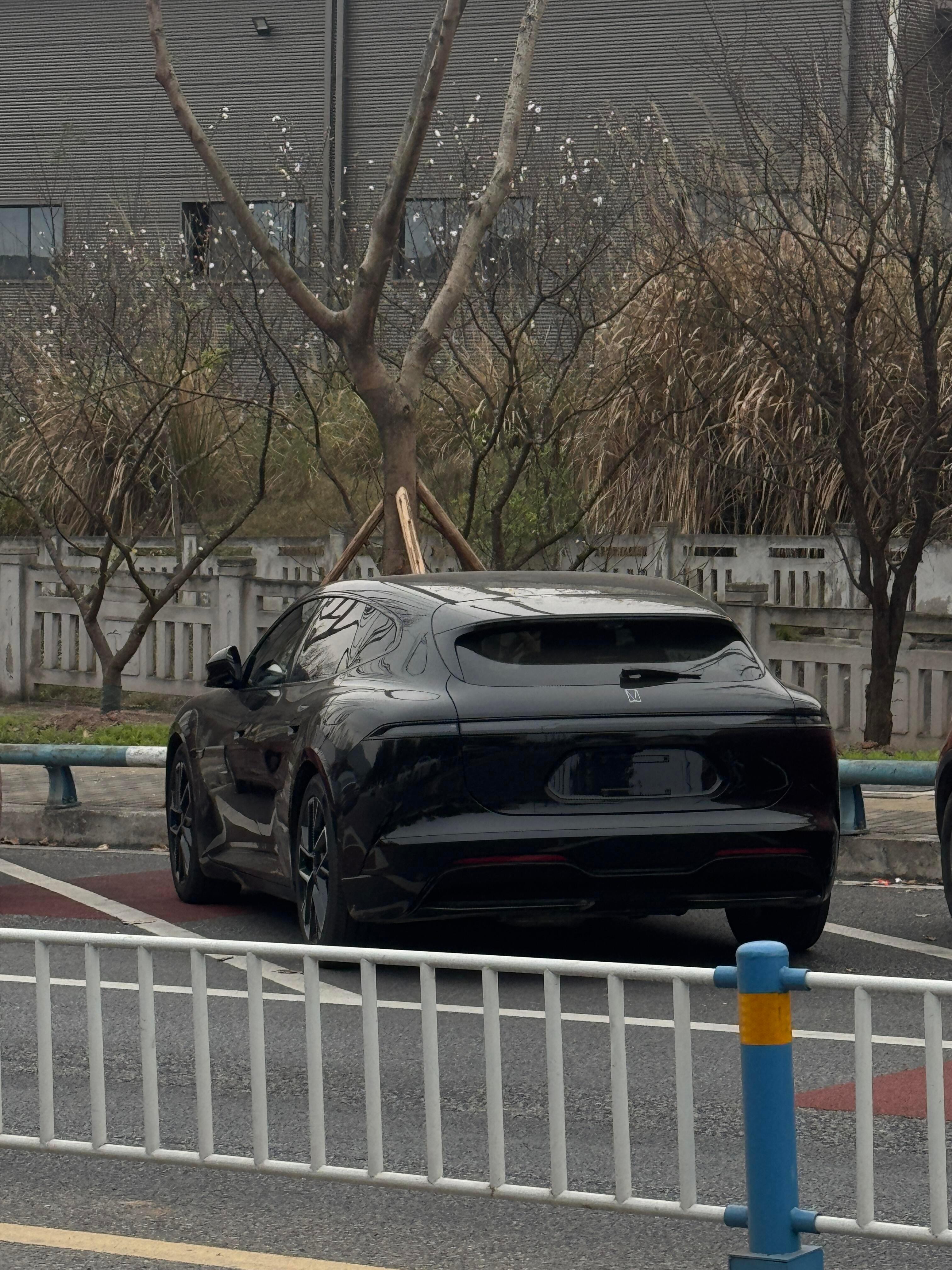 网友拍到的阿维塔06T帅的，侧后肩部宽体看着有点taycan猎装的味道是不是阿维