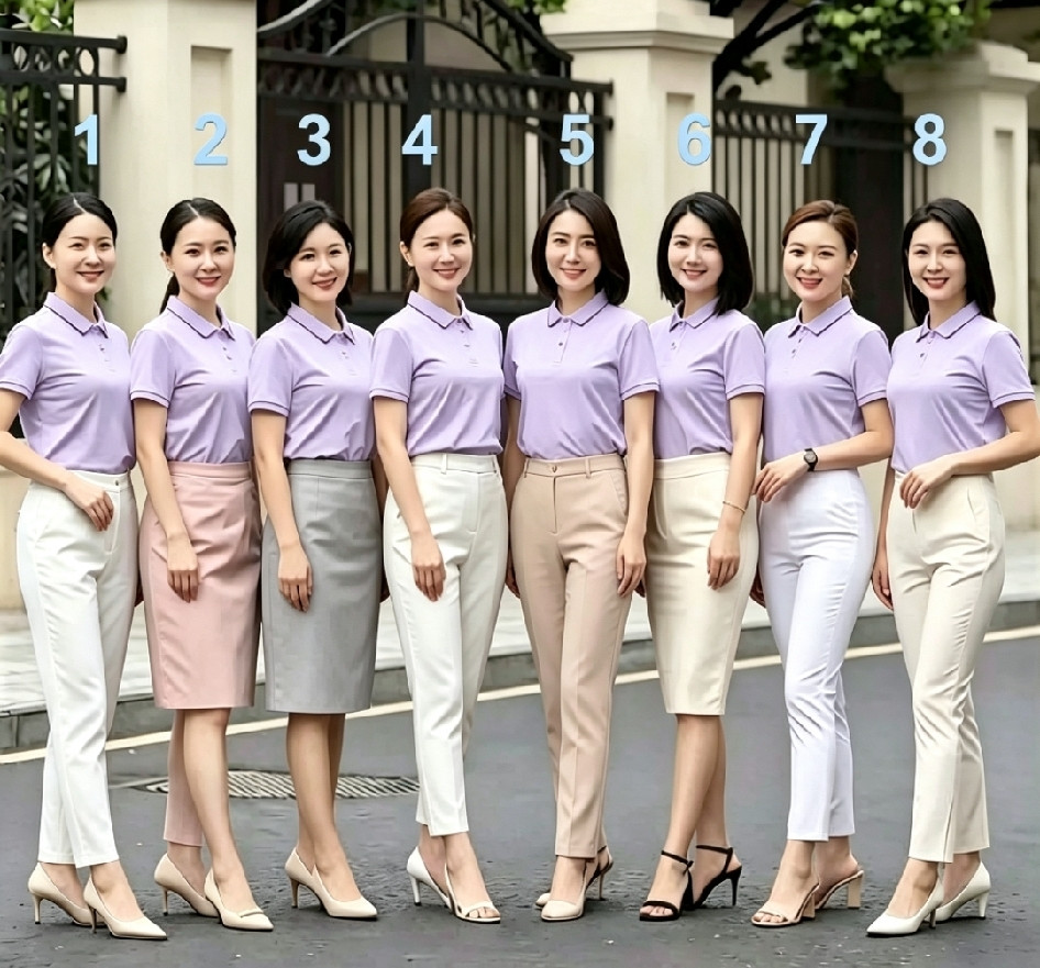 八个女生，选一个当老婆，你会挑谁？我直接选4号，长相好看气质十足，很讨喜。