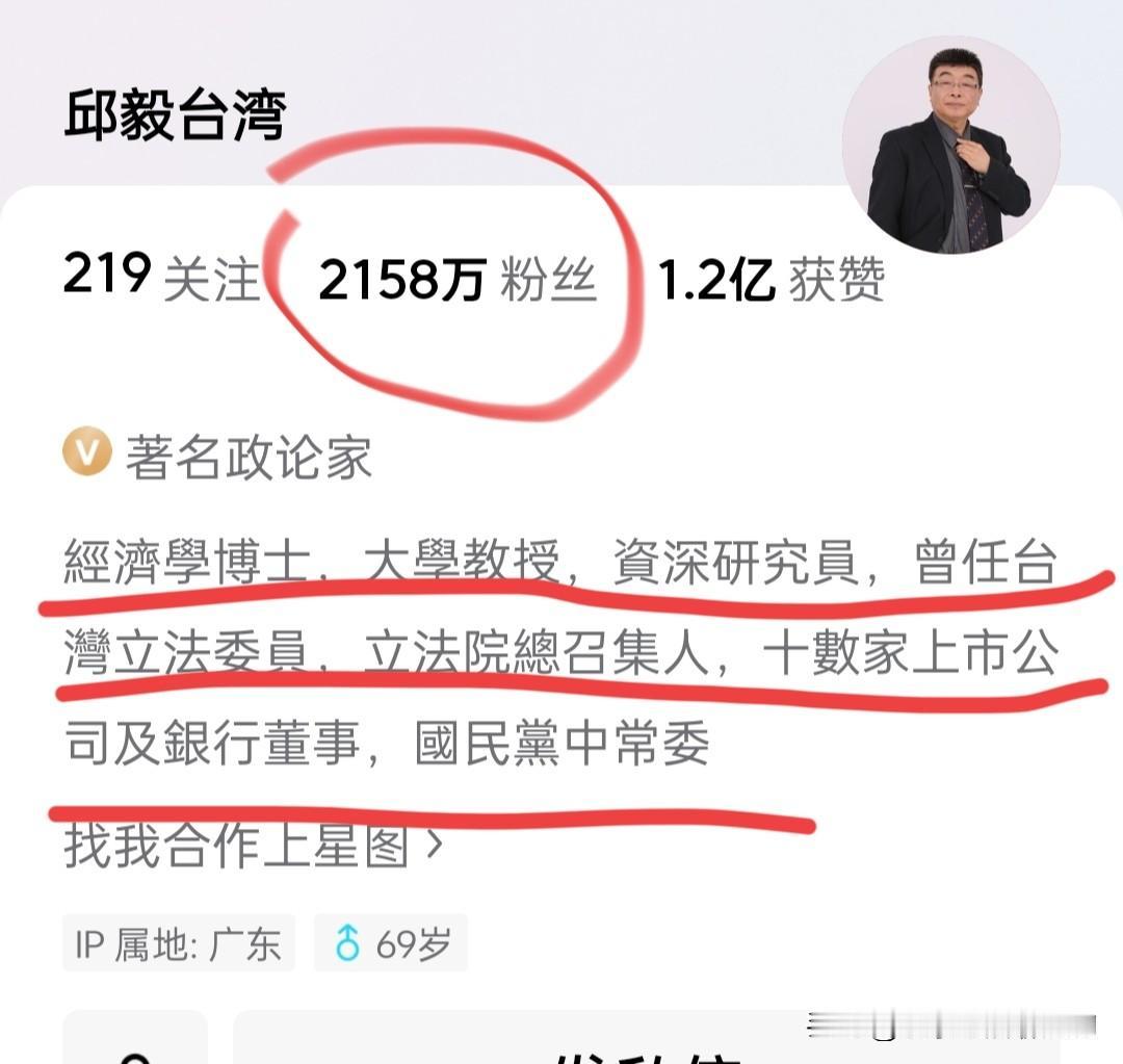 我真的小看邱毅了！一直以为他就是台湾一名教授，名嘴。而且敢于揭露弊案，很有胆