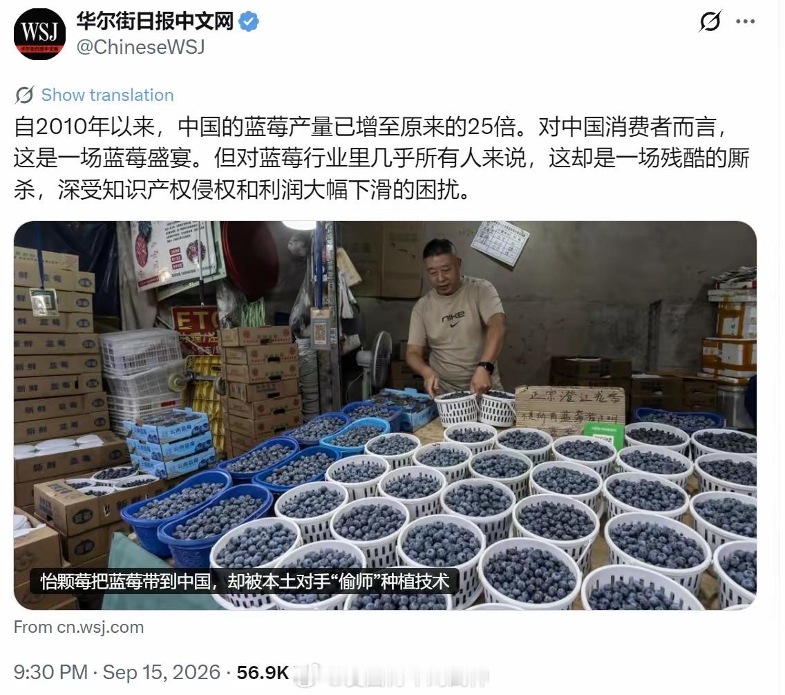 这意思是说中国老百姓不配吃平价蓝莓，中国人只能被高价蓝莓收割才叫行业盛宴……[流