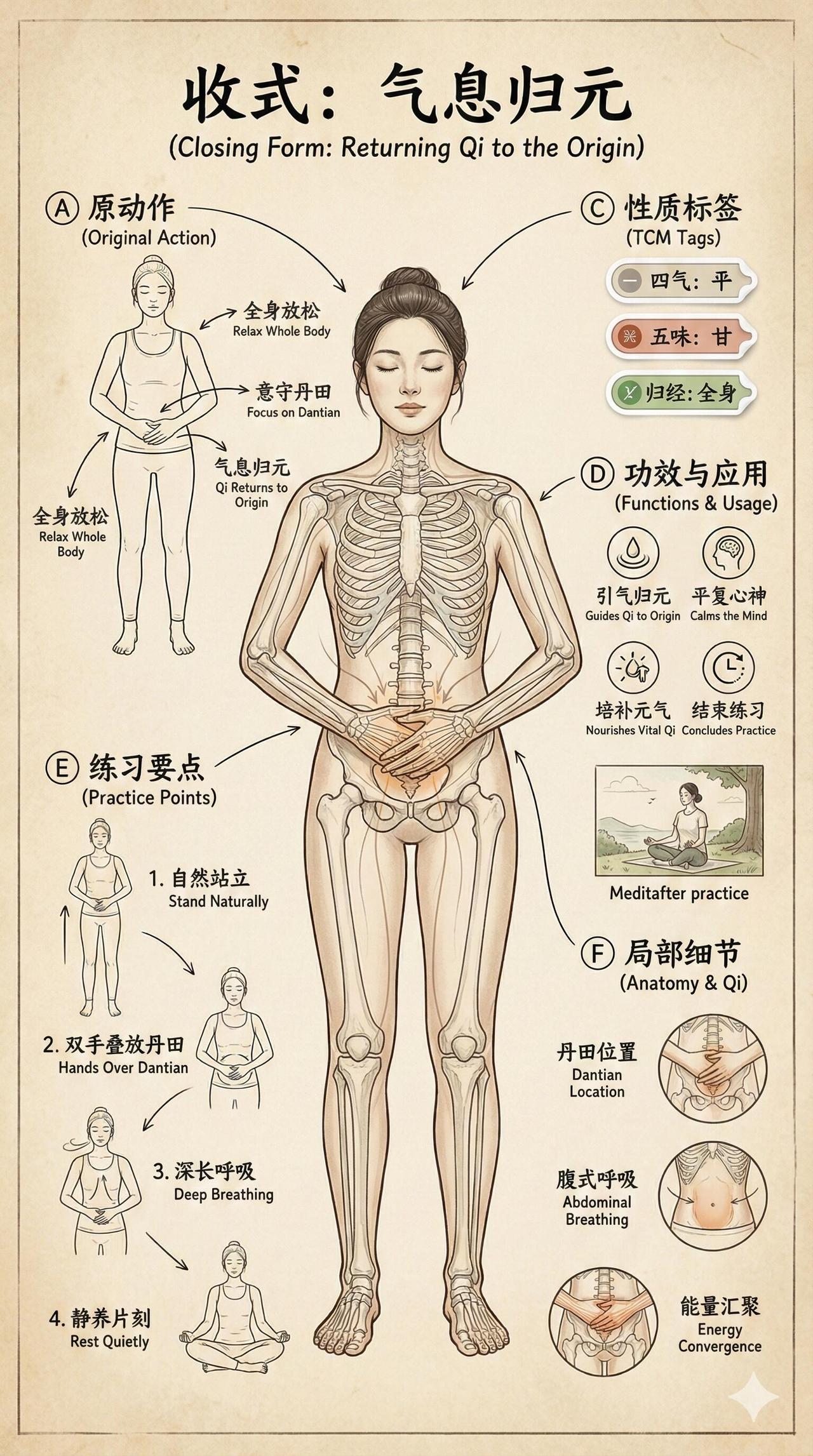 《八段锦》全套流程分解图...