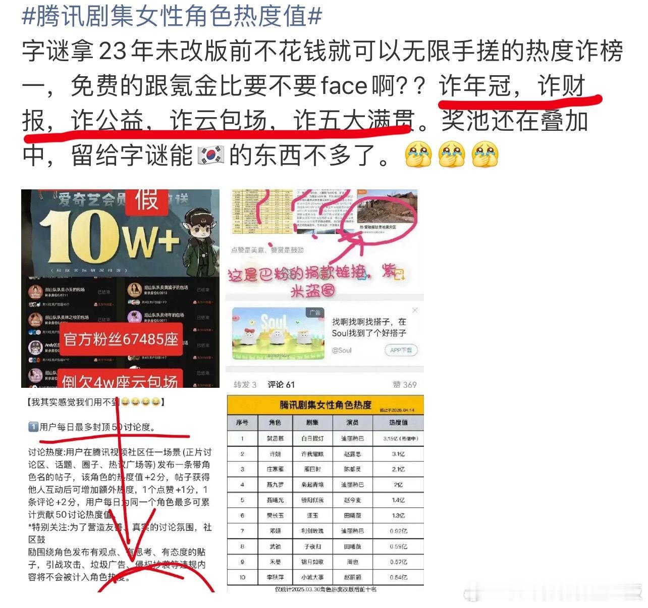 腾讯剧集女性角色热度值这家粉丝太会贼喊捉贼了，打不过就把最厉害的开除，《长相思》