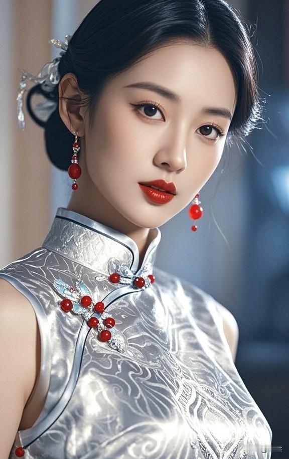 复古旗袍风，红唇与珠宝的完美搭配，尽显东方古典美！如何把旗袍穿出自己的气质旗袍