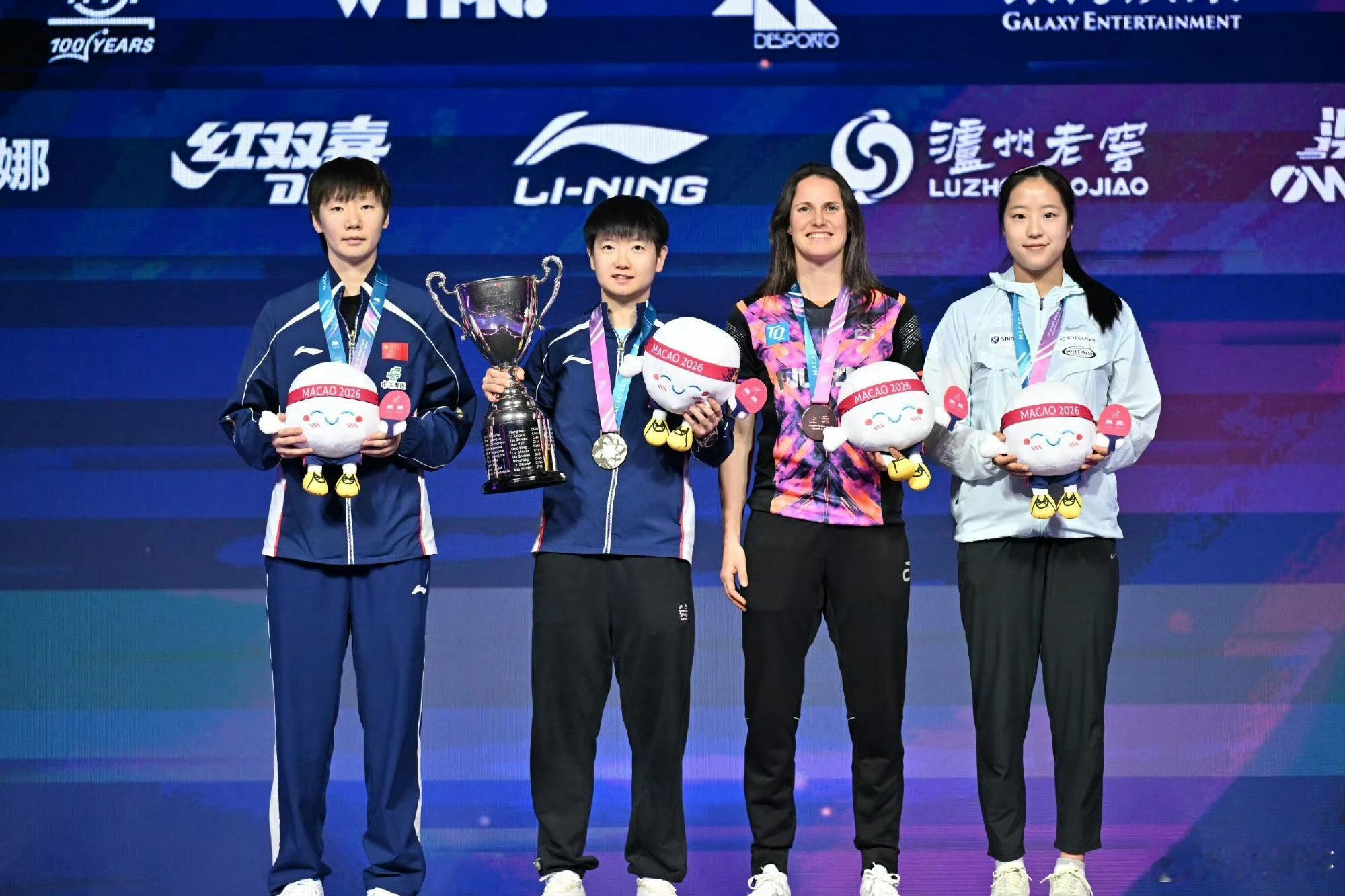 孙颖莎2026年单打冠军一览🏆2026亚洲杯🥇孙颖莎🇨🇳4-