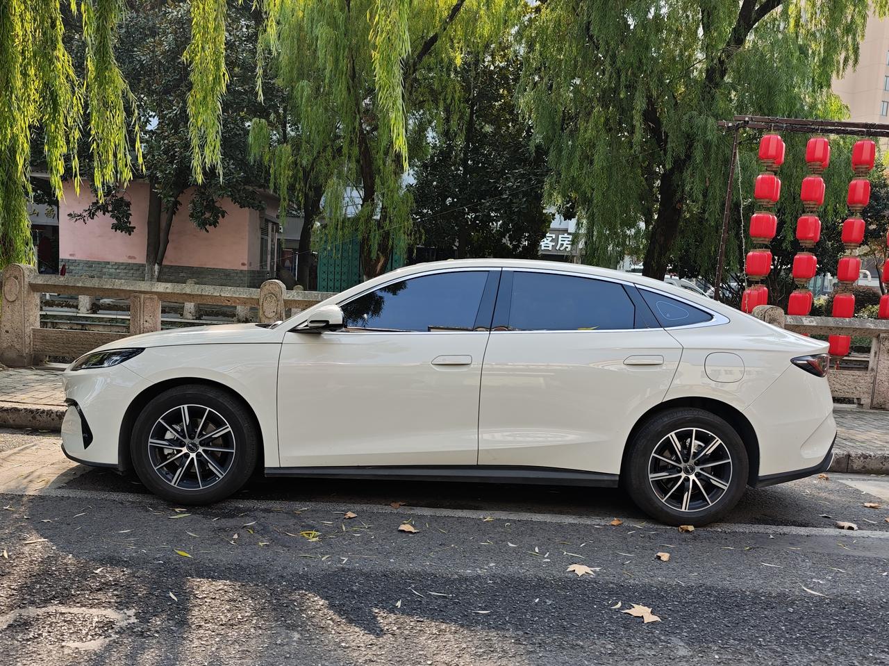 海豹06，个人感觉，是比亚迪旗下，最漂亮的轿车。冬日暖阳，路边停了辆比亚迪海