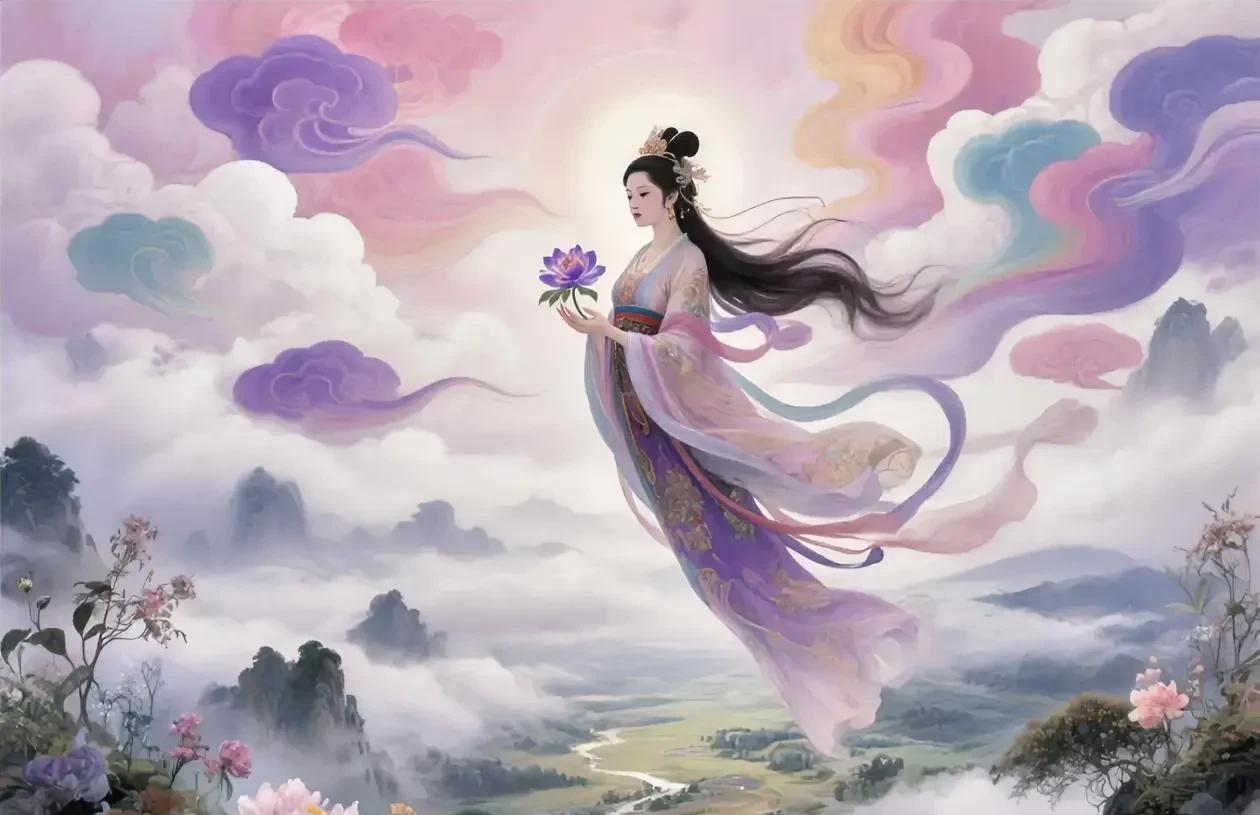 秦朝末年，有一个妇人有事外出，路过一个大泽，想在此地歇歇脚，忽然从天而降一个金甲