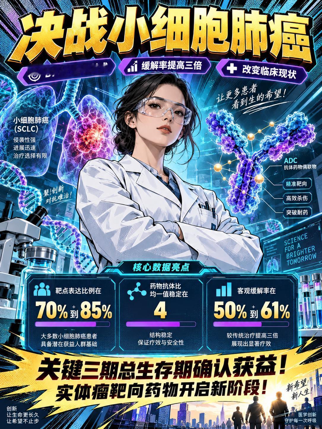 B7-H3靶点决战世界肺癌大会，新一代ADC点燃后线破局！小细胞肺癌生长速度快