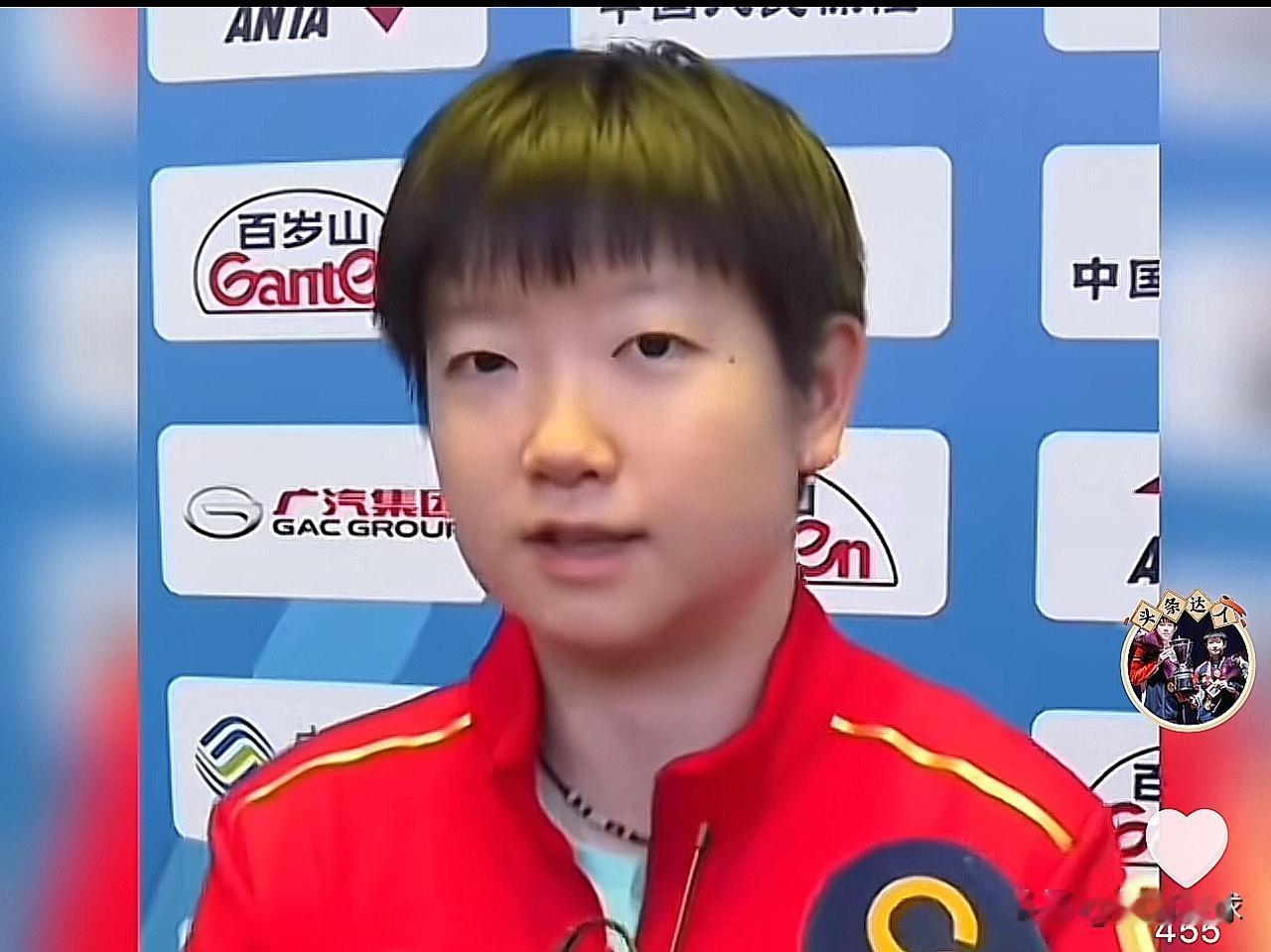 莎莎承认有些失落：但她的赛后采访格局很高！莎莎说：我相信没有拿到冠军，对于每