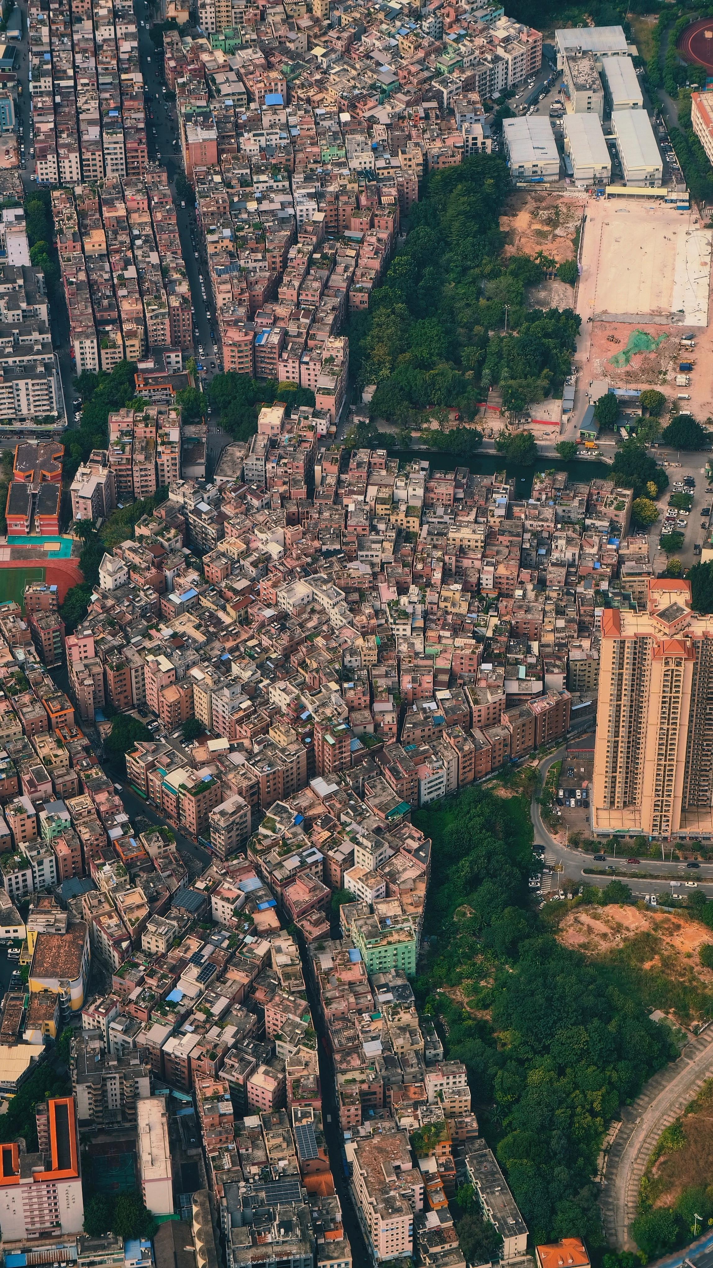 广州这种自建楼房密度有点恐怖😱