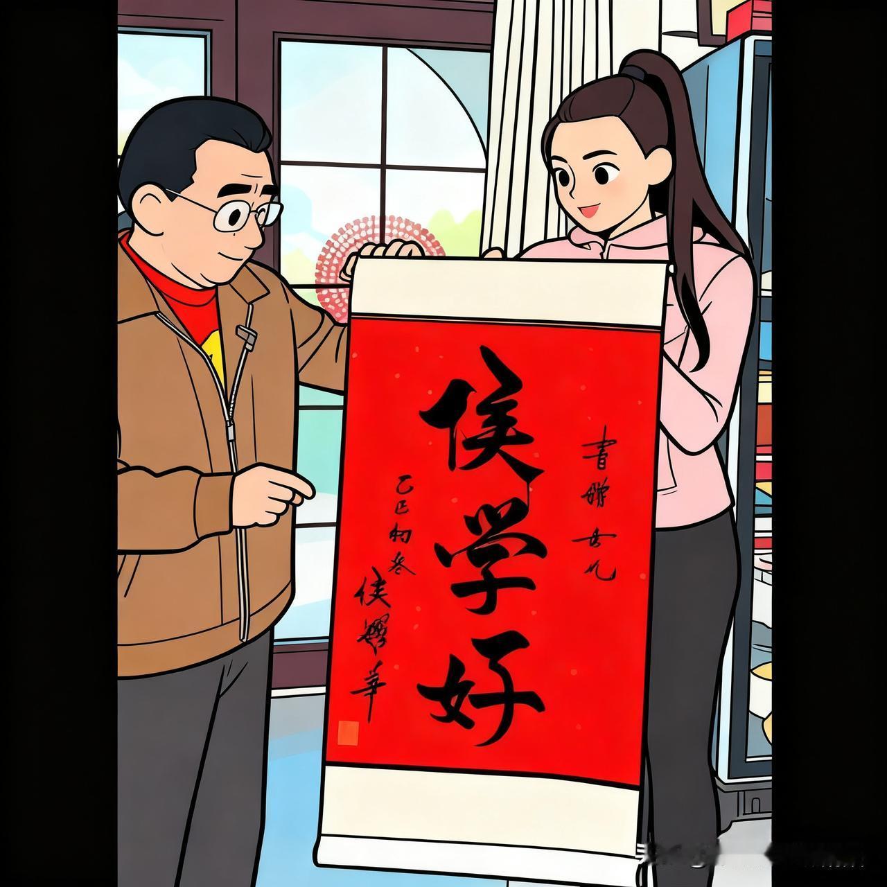 让嫂又搞事情了……又去侯总监家去了！侯二爷也送了让嫂礼物，侯二爷自己的墨宝。