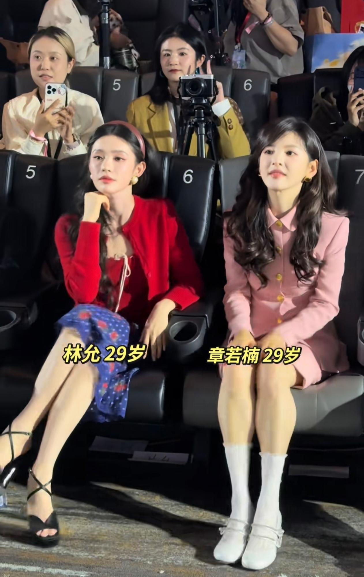 3月25日《冬去春来》追剧团的路透，被林允和章若楠甜晕了！她们俩都是96年的浙江