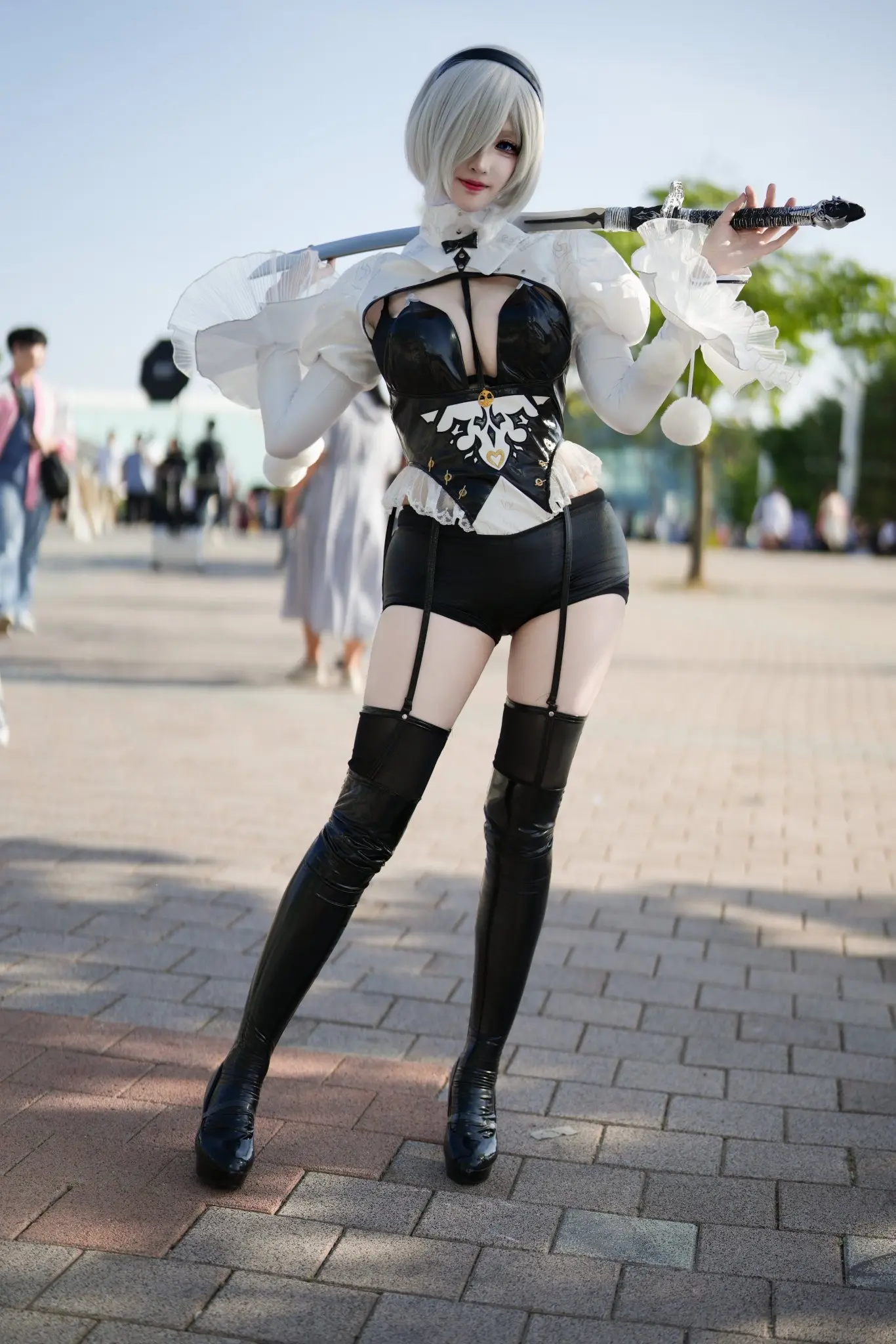 二次元御姐cos 女装cos cos装 大长腿 cosplay服装拍摄
