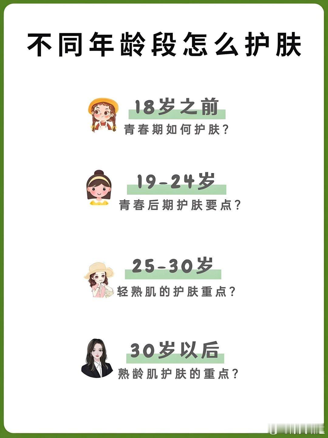 不同年龄段的不同护肤攻略好皮肤都是养出来的！选对护肤品，选对护肤方式比买贵的更重
