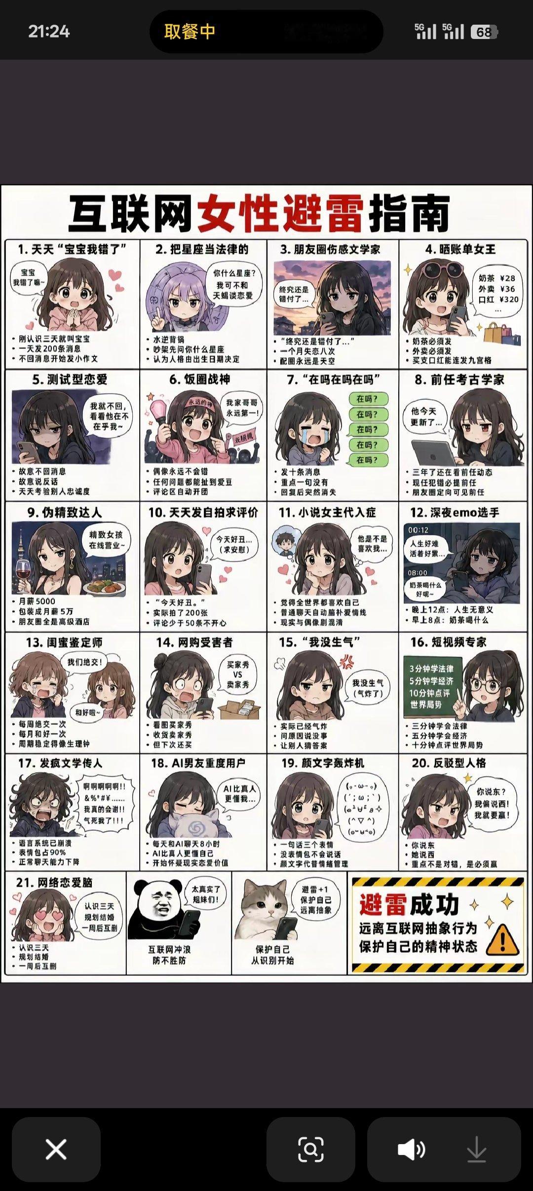 《互联网女性避雷指南》