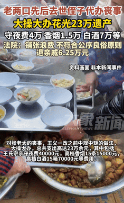 “法官看了也头疼！”江苏，老夫妻一生无子女，被侄子代办丧事花光23万遗产，只因他