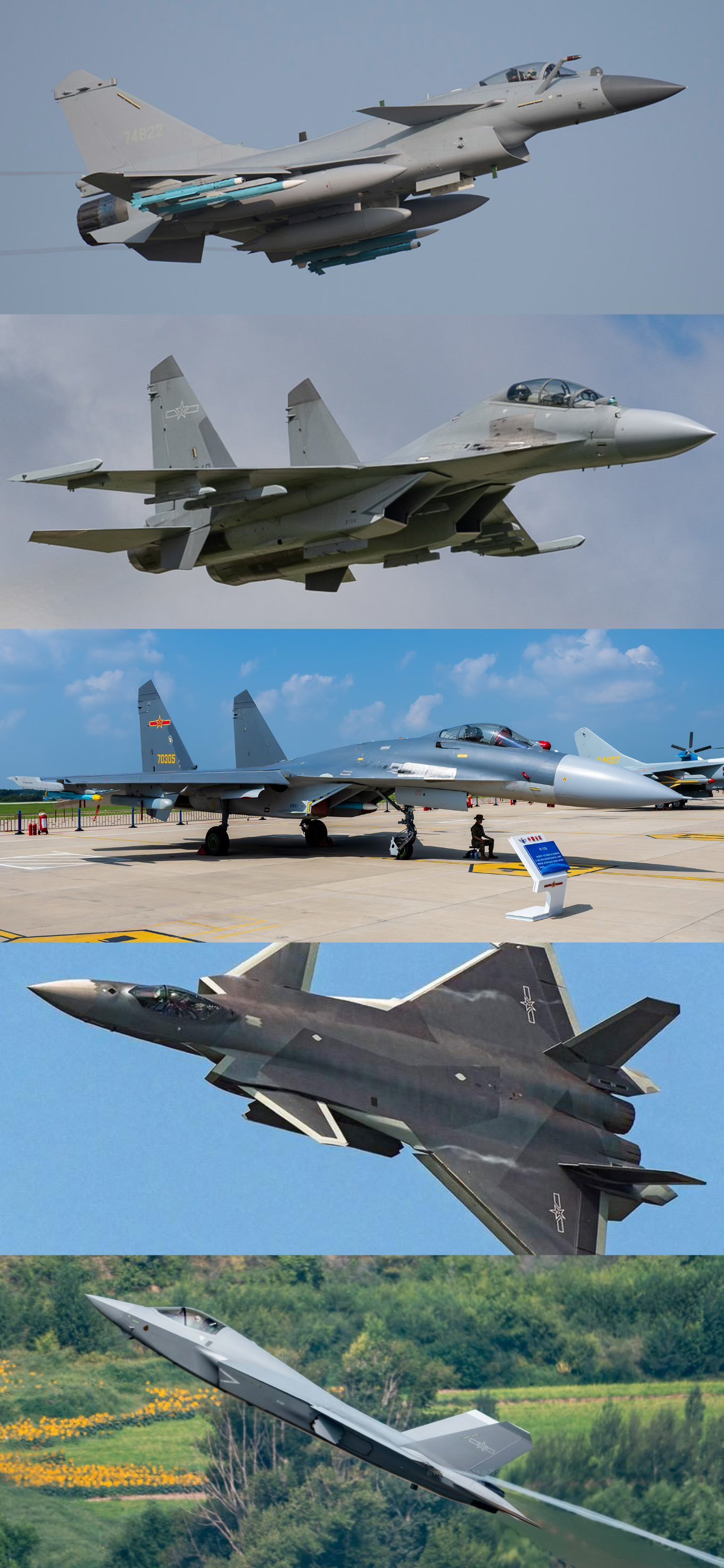截至2025年中，东大空军共装备AESA雷达战斗机数量：->J-10C~280
