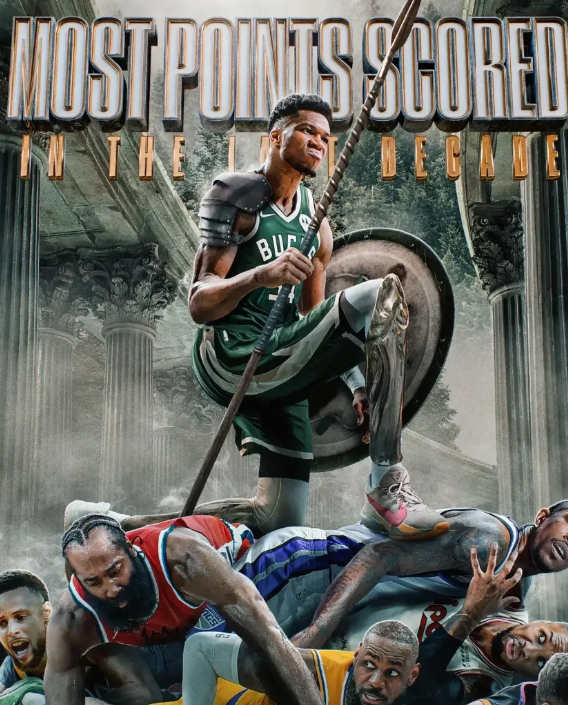 最强得分手，字母哥登顶NBA近10年得分王!懂球的都知道，在NBA衡量一个球