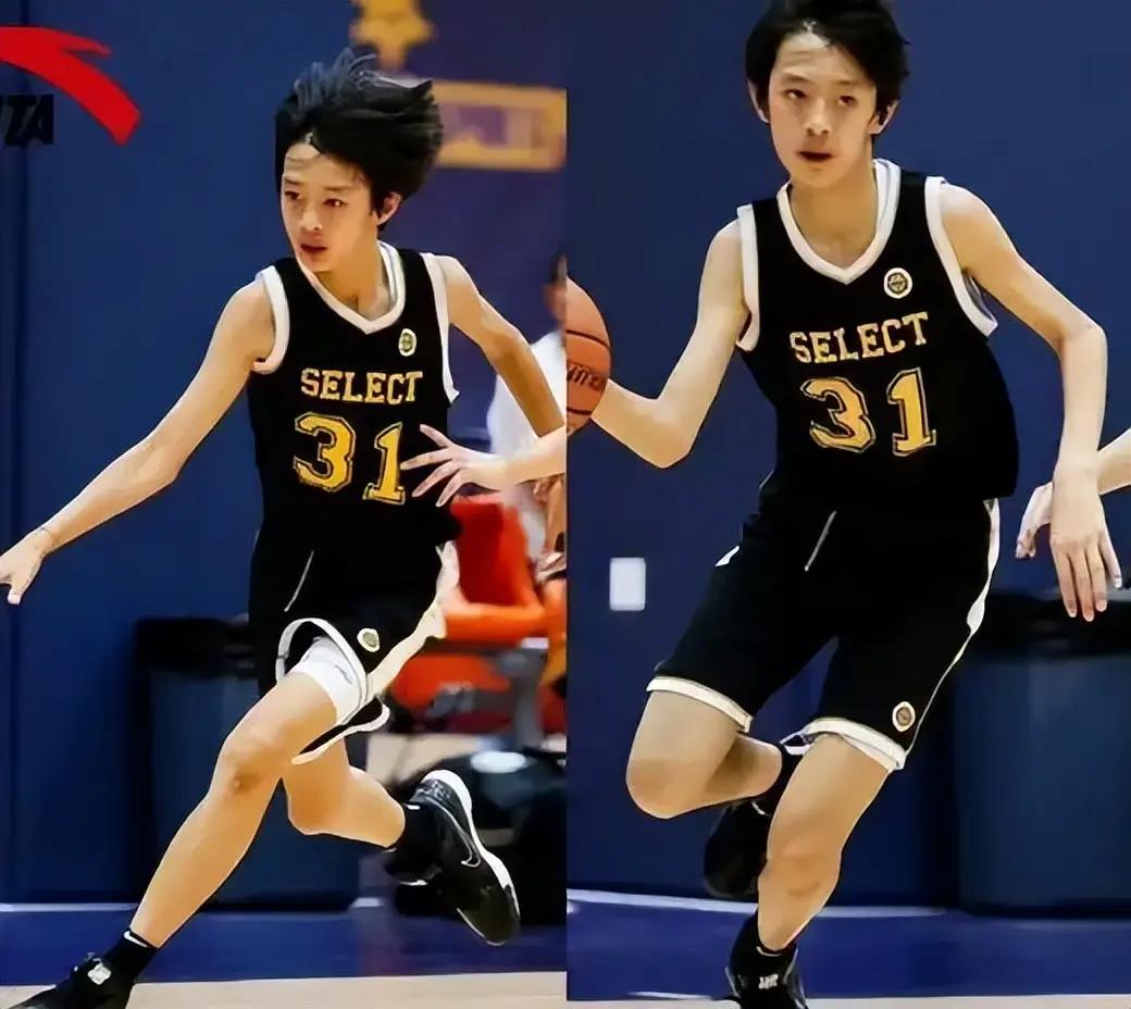 14岁，170+，31号球衣！孙俪儿子球场暴扣视频疯传，帅过邓超？别人家娃在补