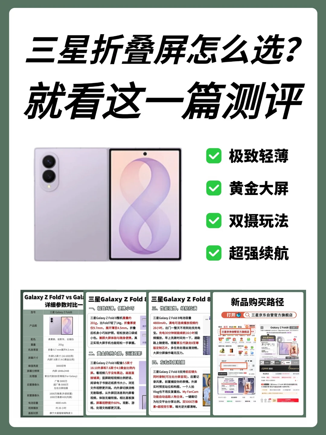 一篇看懂！三星新老折叠屏参数差异全解析
