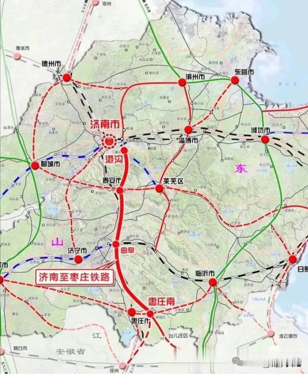 济枣高铁，山东段正在建设，江苏一点动静没有，修到江苏的就断头，江苏还能干点事情。