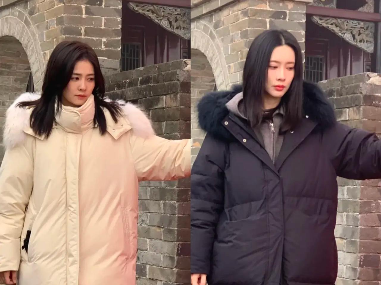 白鹿、孟子义大孤山祈福，两位闺蜜同款却是不一样的味道刚参加完微博之夜，白鹿、