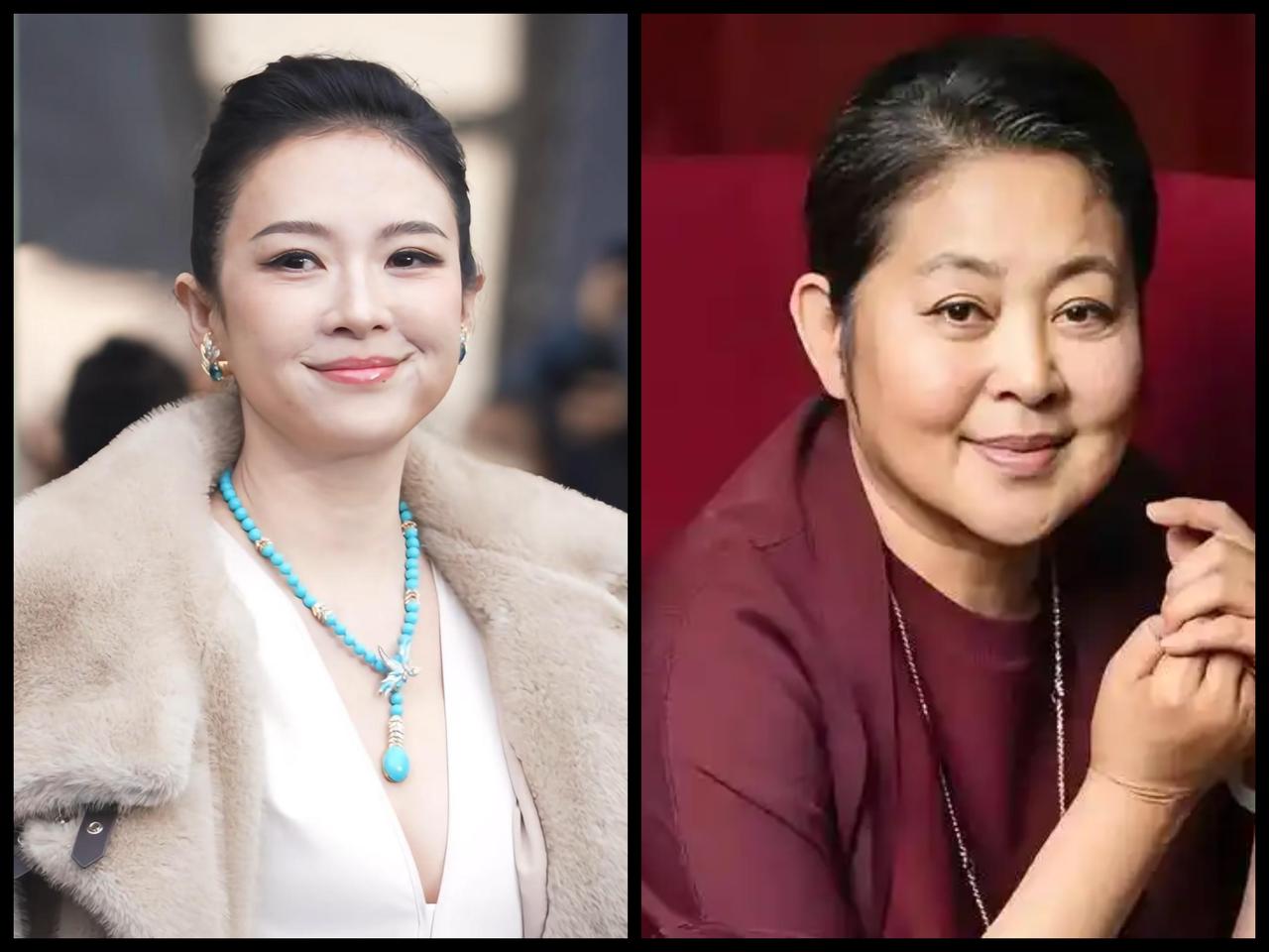 没想到有一天，章子怡和倪萍能被分到一个队伍里！不因为别的，只是因为她俩撞脸了