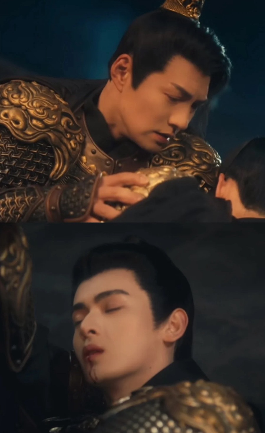 别让老辈子演这些。。震撼。震撼。。震撼。。。如果我说图上演的是王希孟和宋徽宗，是