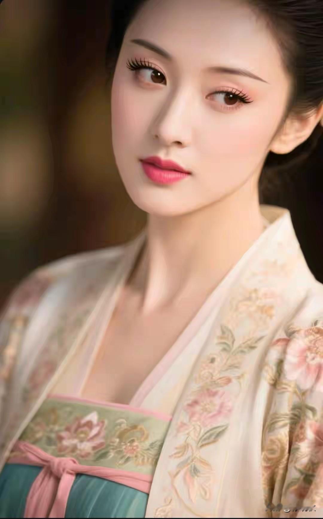 出水芙蓉，仙姿玉貌玉立亭亭，明艳动人一颦一笑，春柳拂风自带清逸，暗蕴风骨