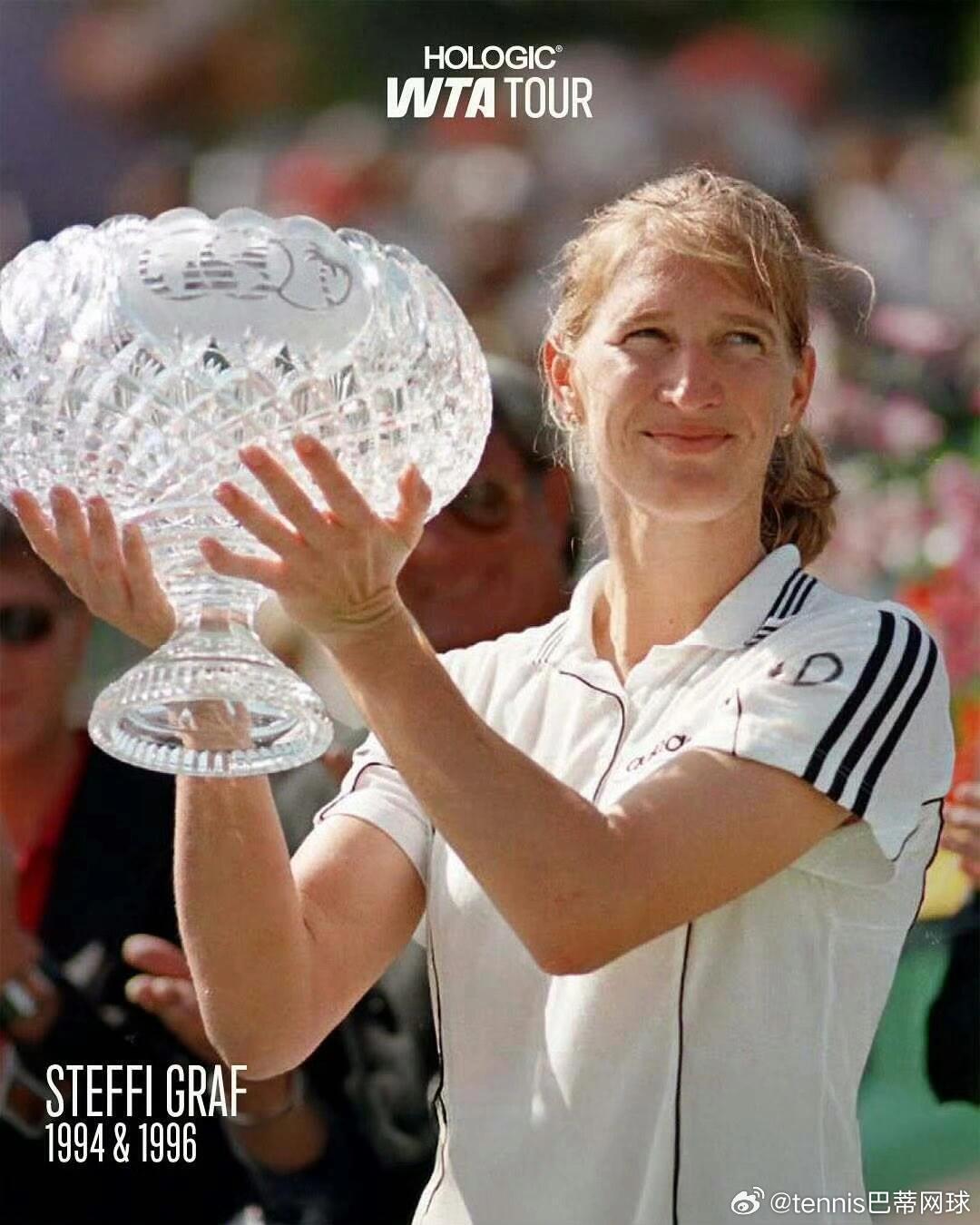 萨巴伦卡成就历史女子阳光双赛双冠5人•施泰菲·格拉芙🇩🇪（1994、199